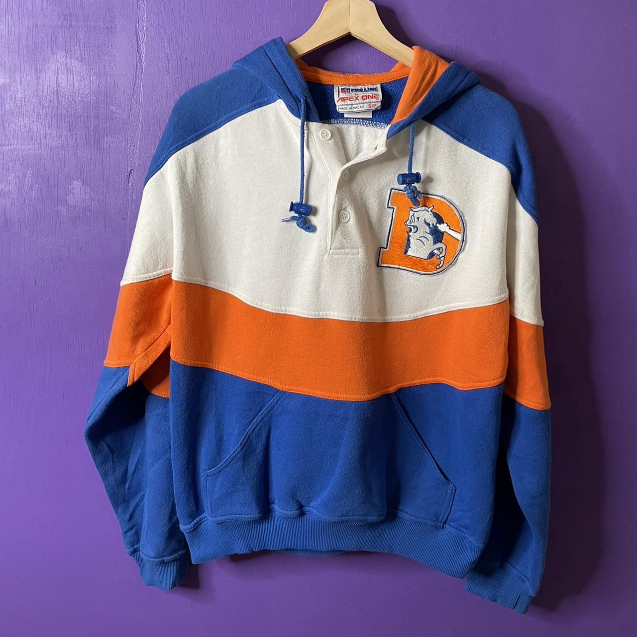 Vintage 90's baggy Denver Broncos sweatshirt In - Depop