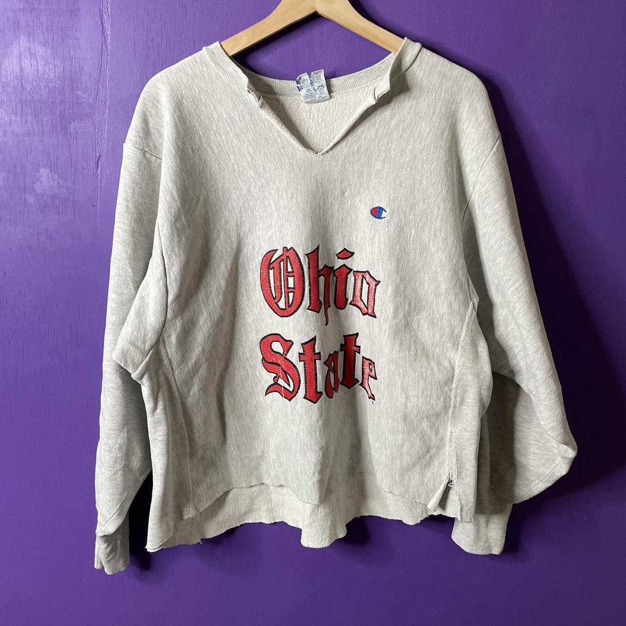 Vintage 90s Ohio state old English champion reverse... - Depop