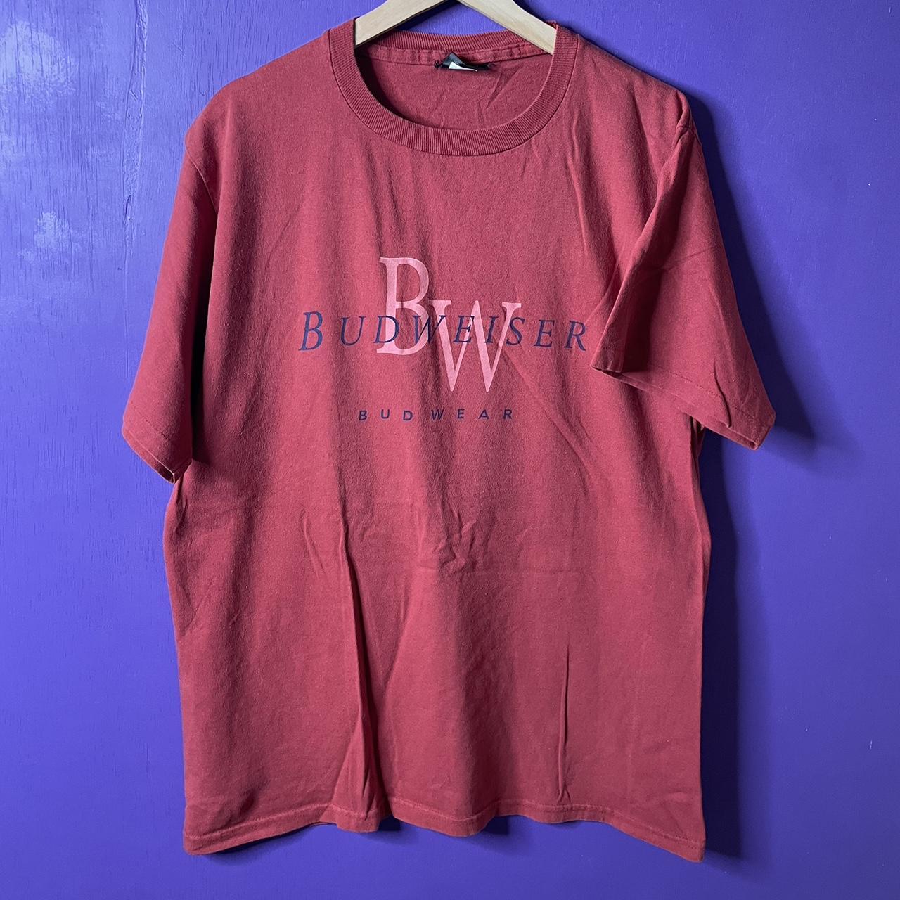 Vintage 90s Budweiser budwear 6 pack t-shirt. Is in...