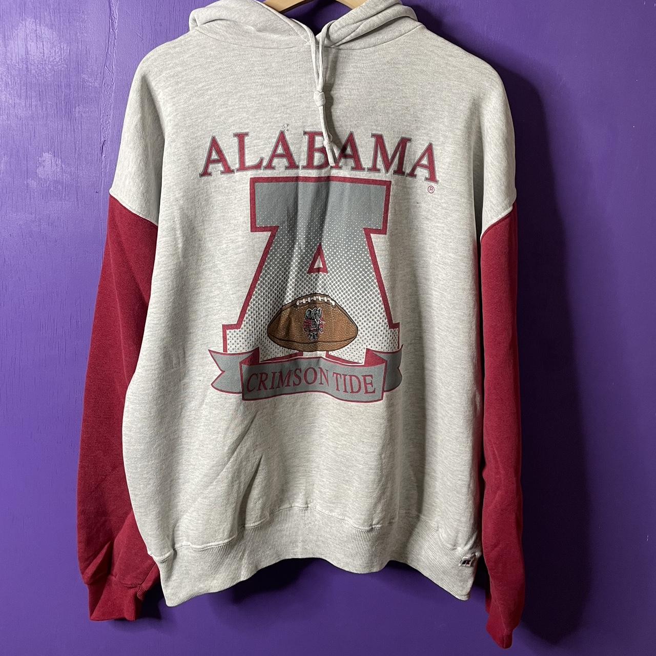 Vintage 90s University of Alabama two tone hoodie....