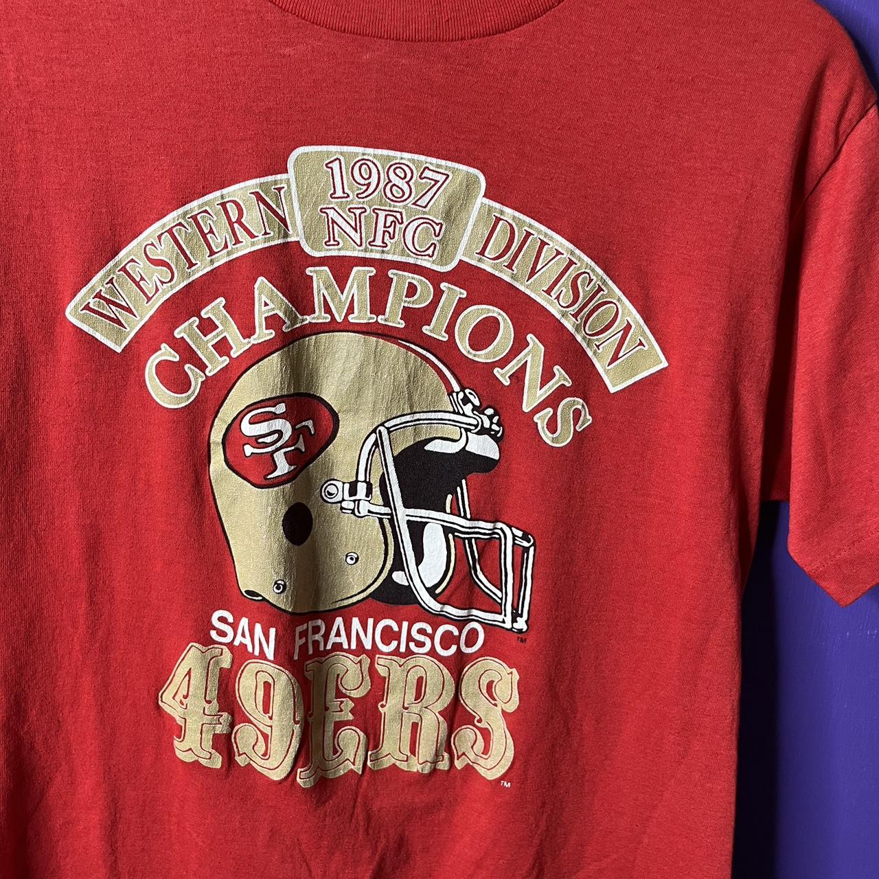 San Francisco 49ers NFC Champs 1987 Large T-shirt 