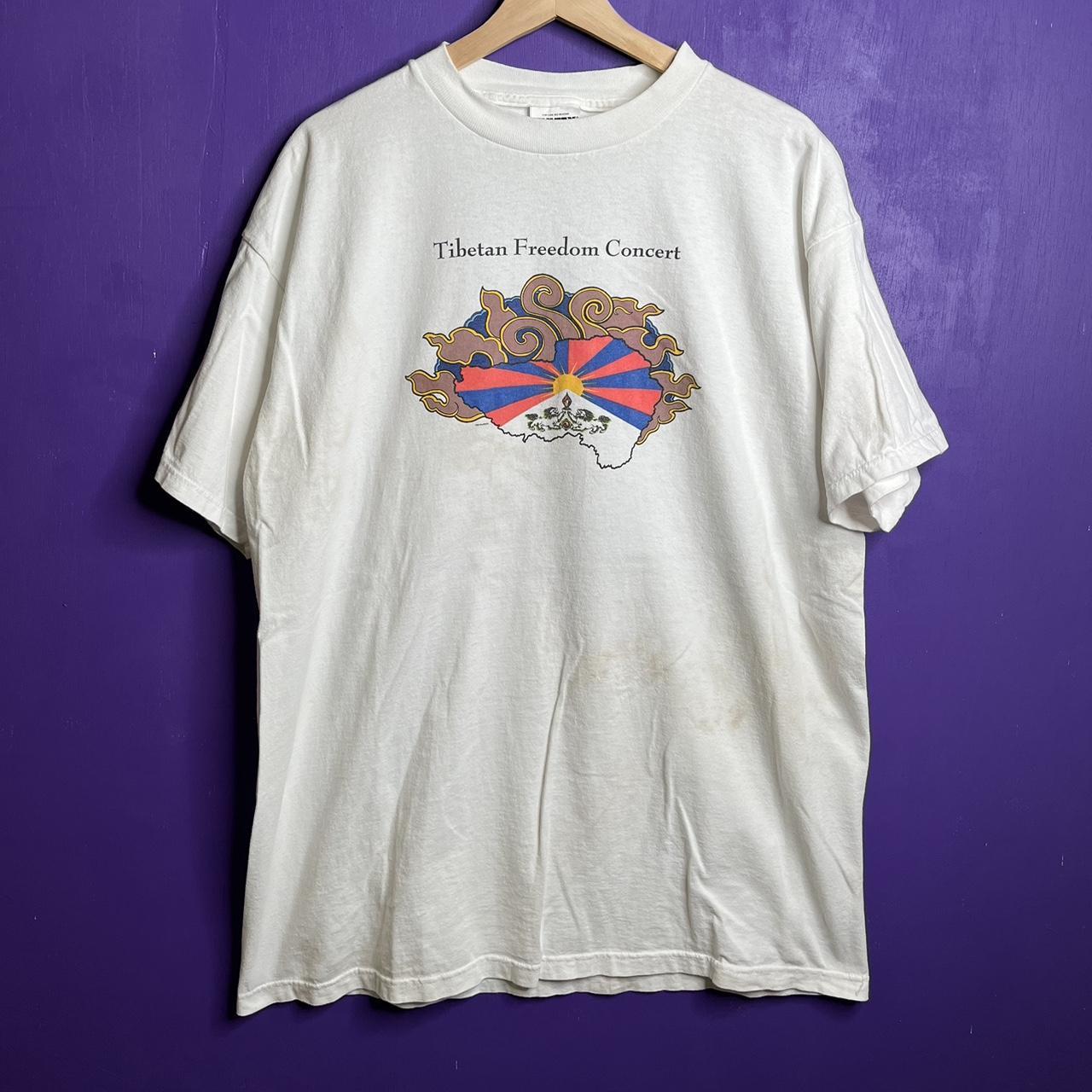 Vintage 1996 Tibetan freedom concert band t-shirt....