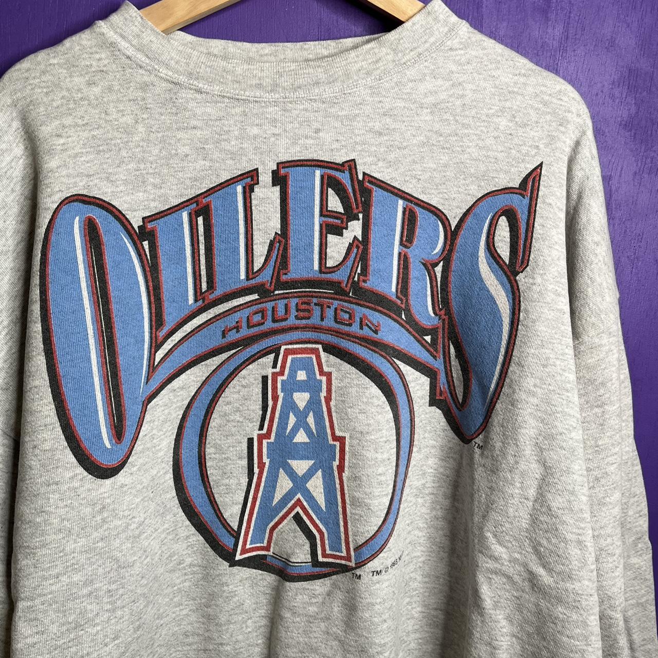 Houston oilers crewneck sweatshirt football - Depop