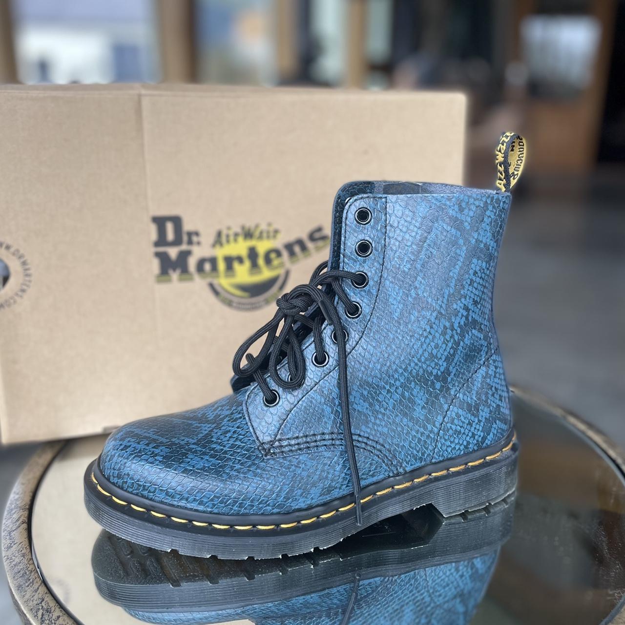 - Dr Martens Pascal Blue Snake Print - Size UK 5 -... - Depop