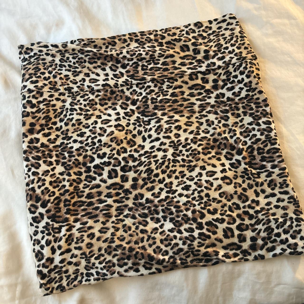 charlotte russe y2k low rise cheetah print mini... - Depop