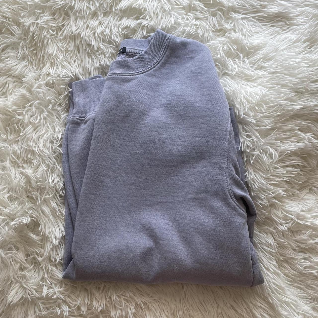 Brandy Melville Women's Purple and Blue Sweatshirt | Depop