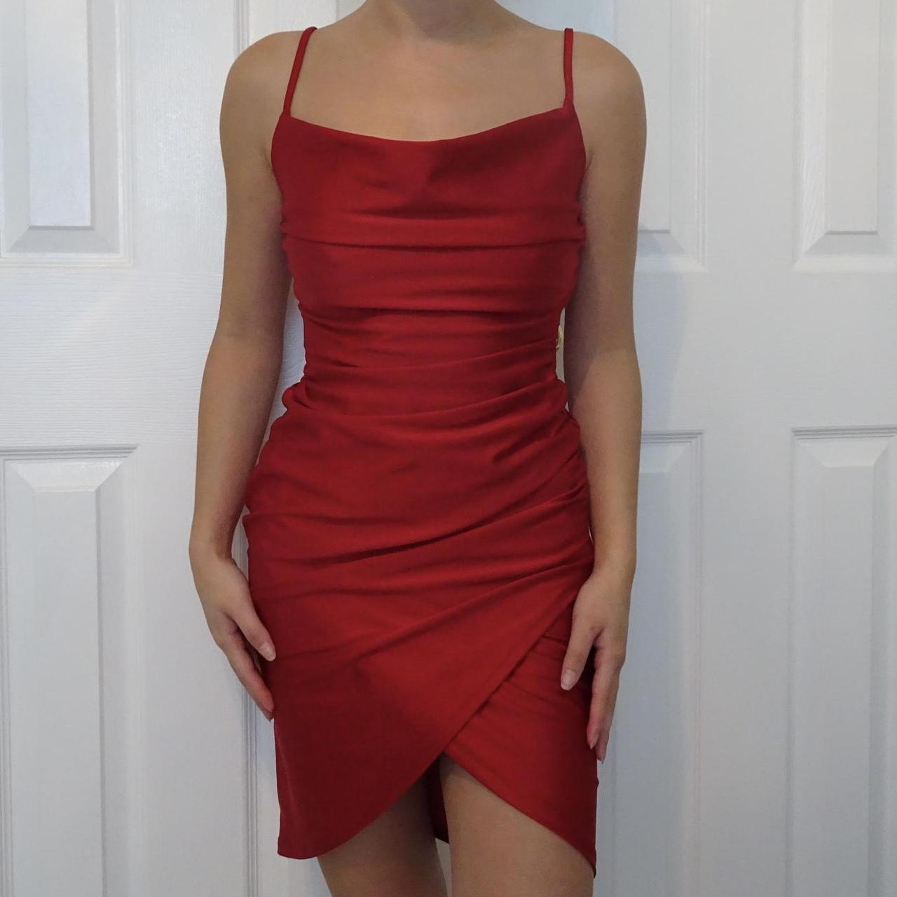 Windsor Women's Red Dress Depop