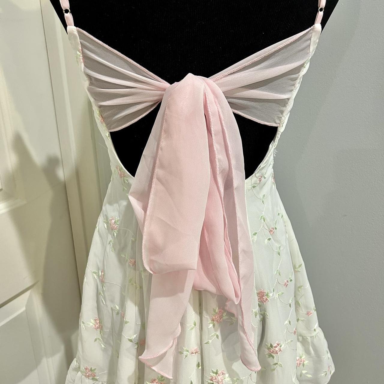 LUCY IN THE SKY Aphrodite Floral Chiffon Dress. Only... Depop