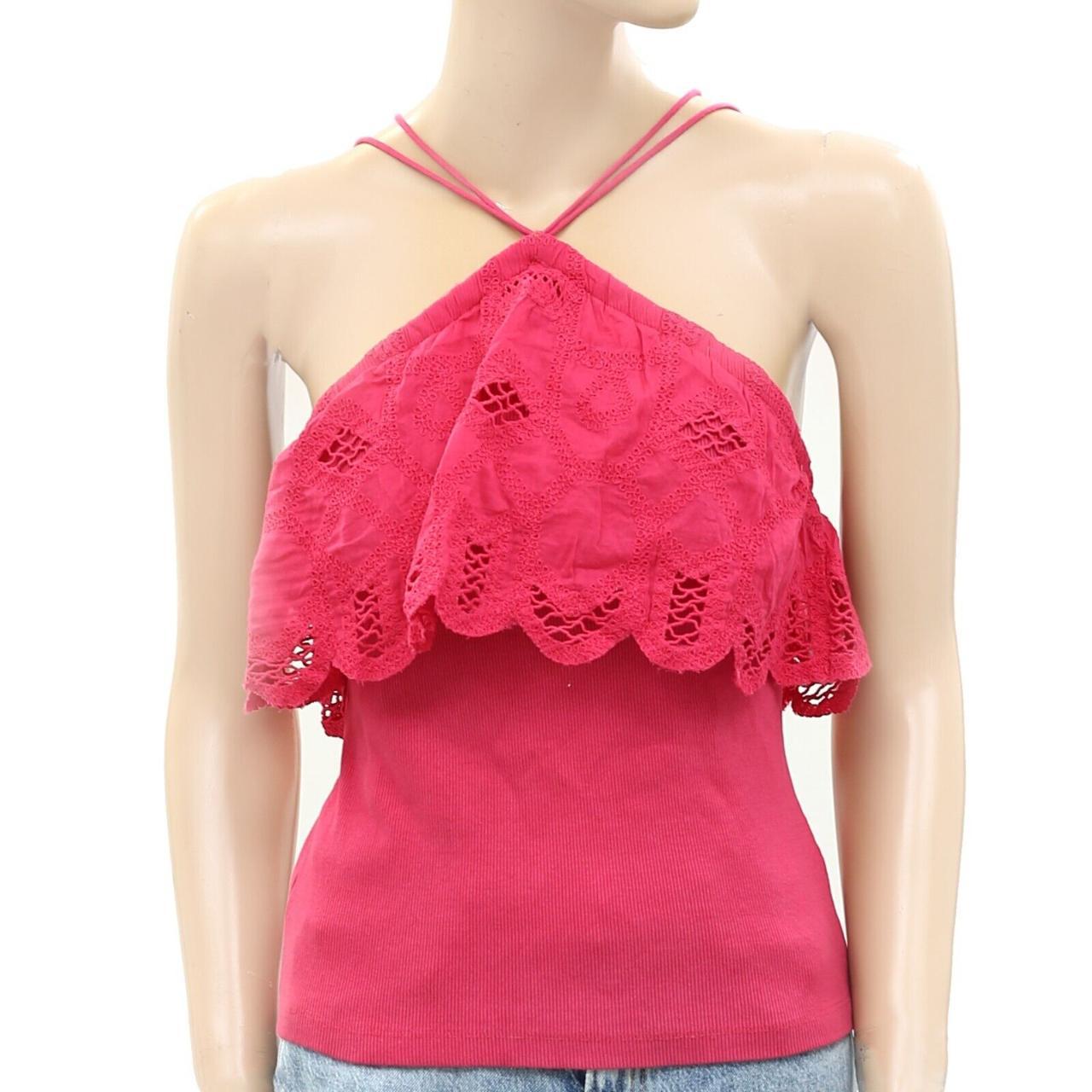 Anthropologie NWT 2024 Crochet Halter Tank