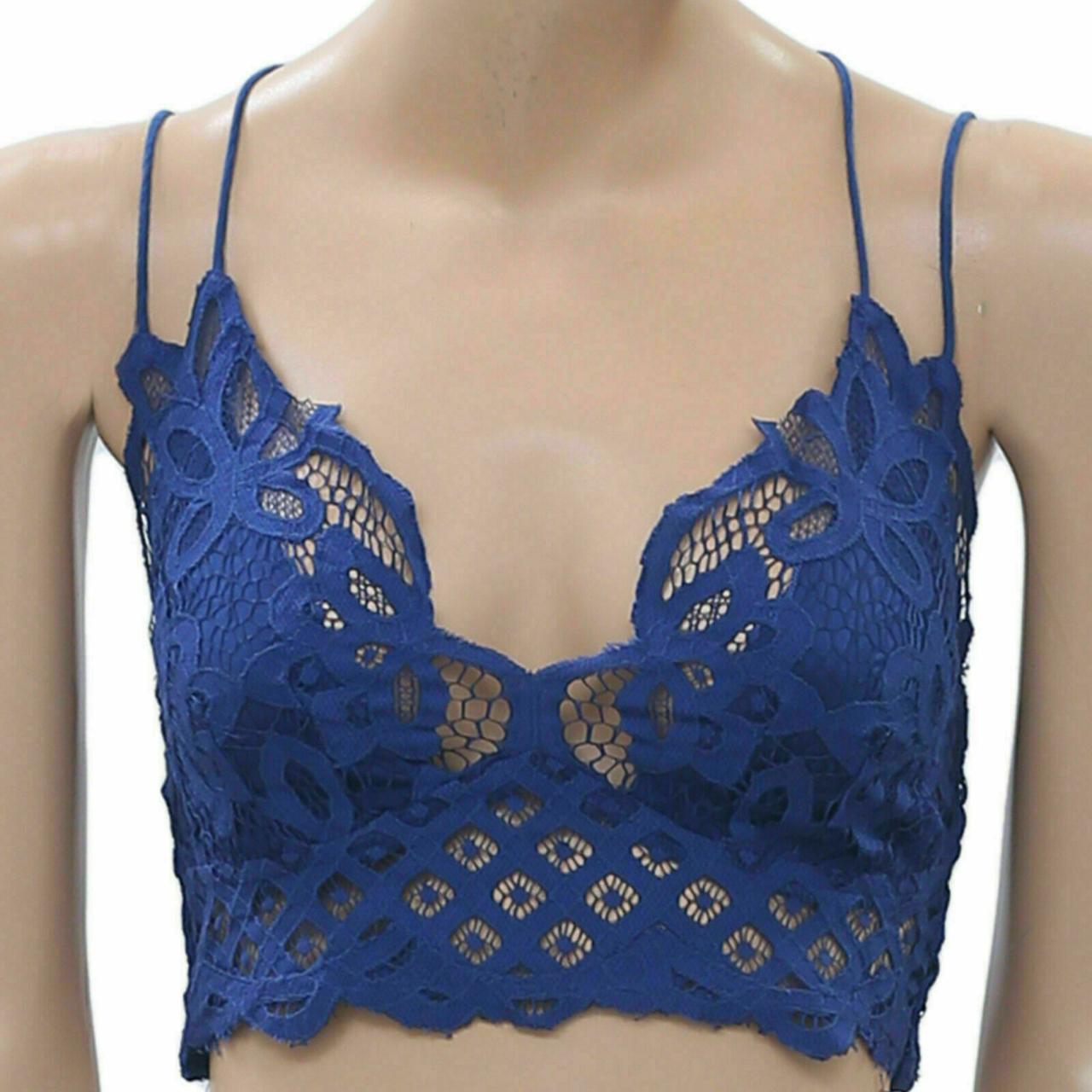 Free People FP One Adella Bralette Embroidered Lace - Depop