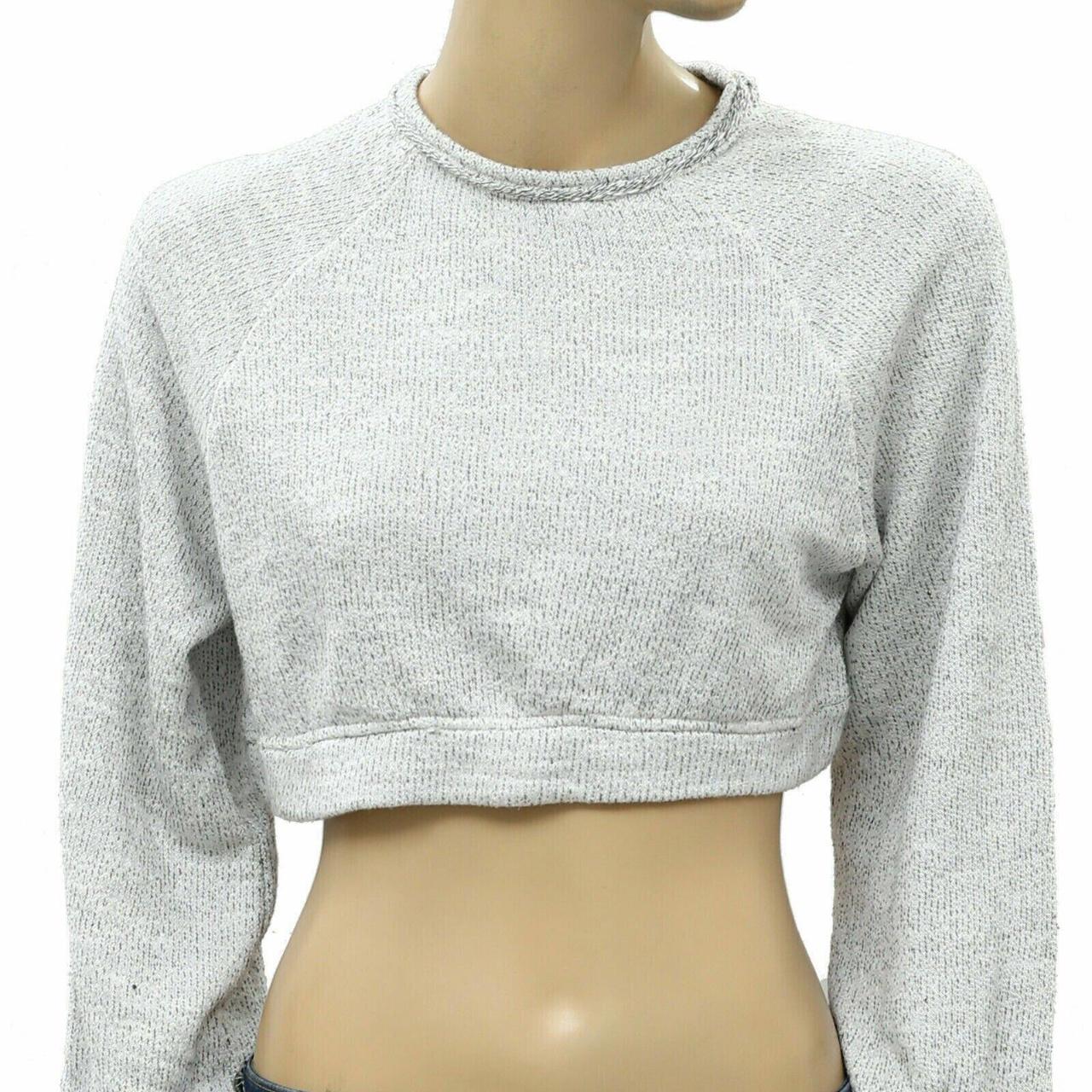 Free People Jade Pullover Sweatshirt Cropped Top