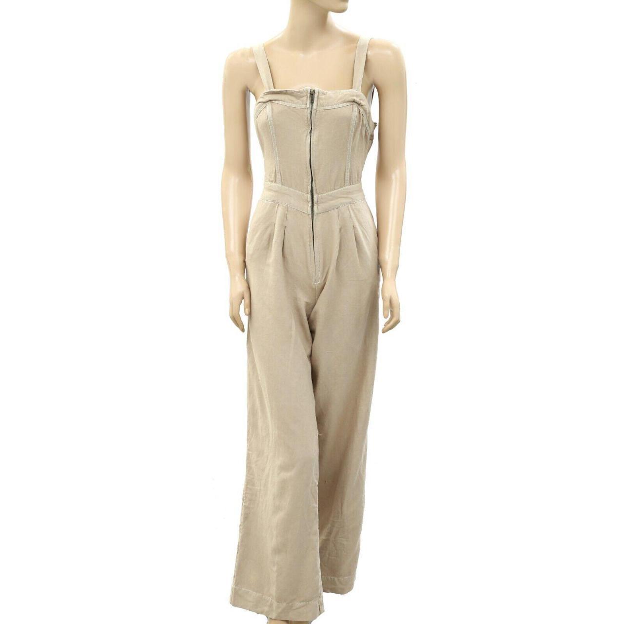 Tan one piece jumpsuit online