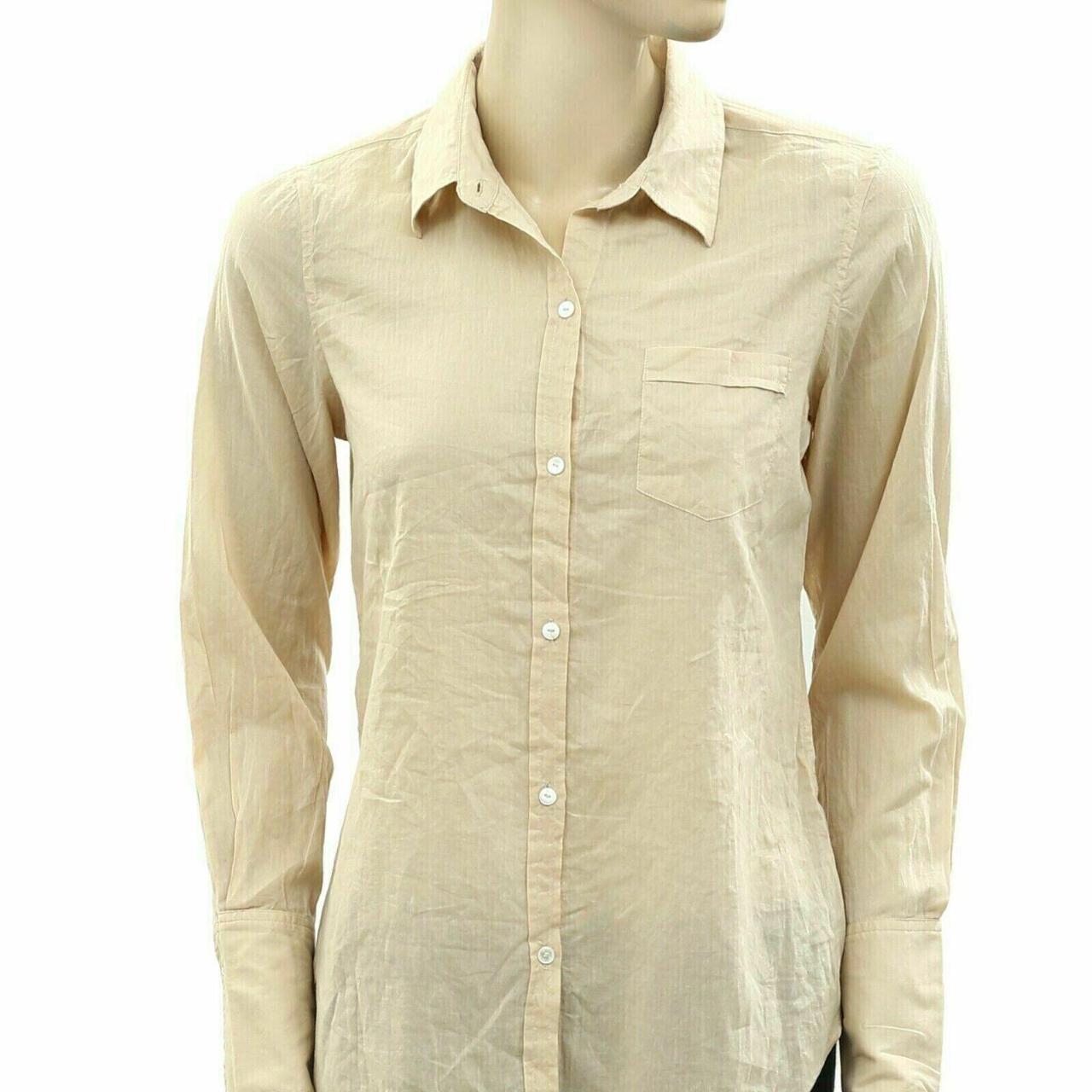 Nili Lotan Cotton Voile NL Buttondown Formal Shirt... - Depop