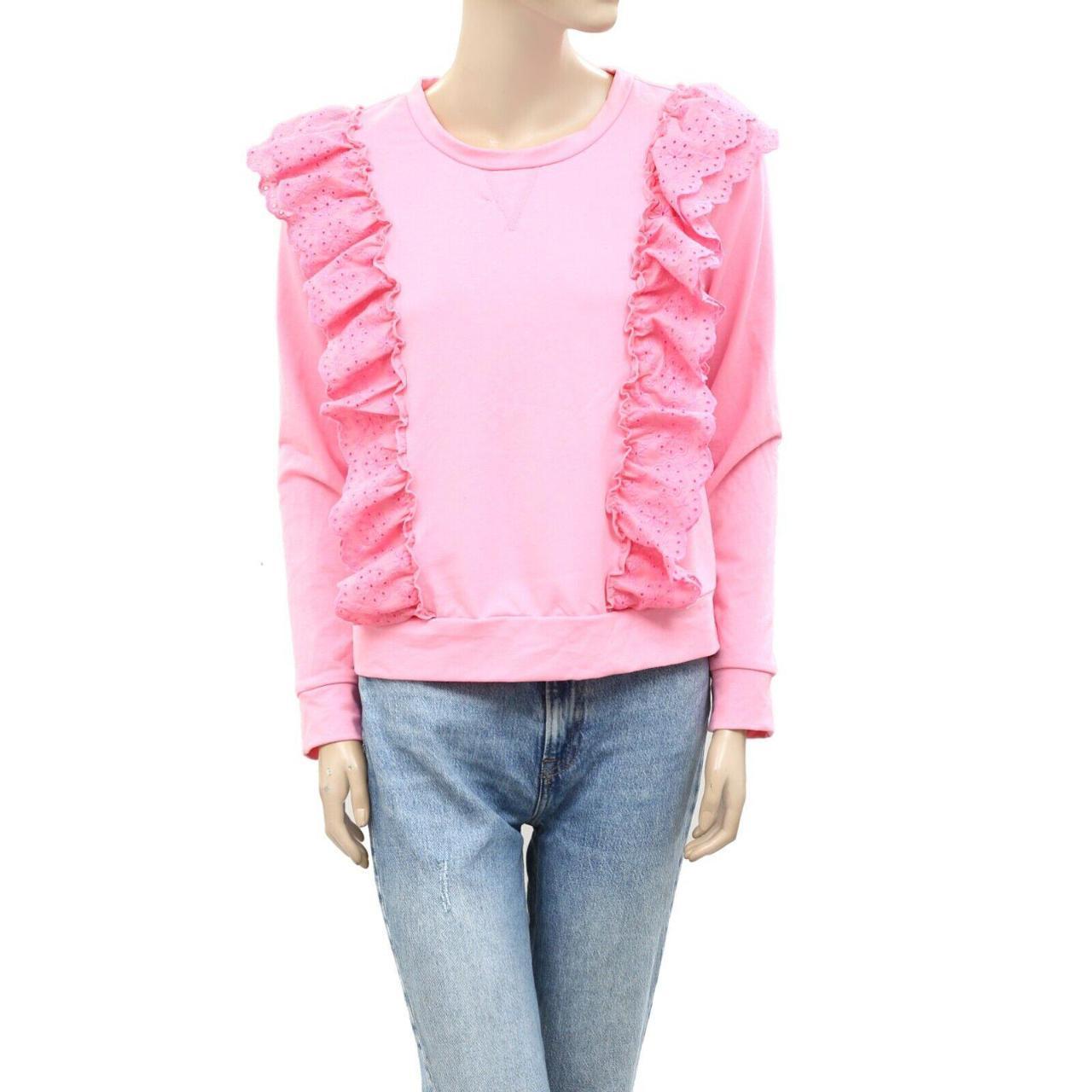 Lilly Pulitzer Pink Shandy Deva deals Ruffled Sweatshirt