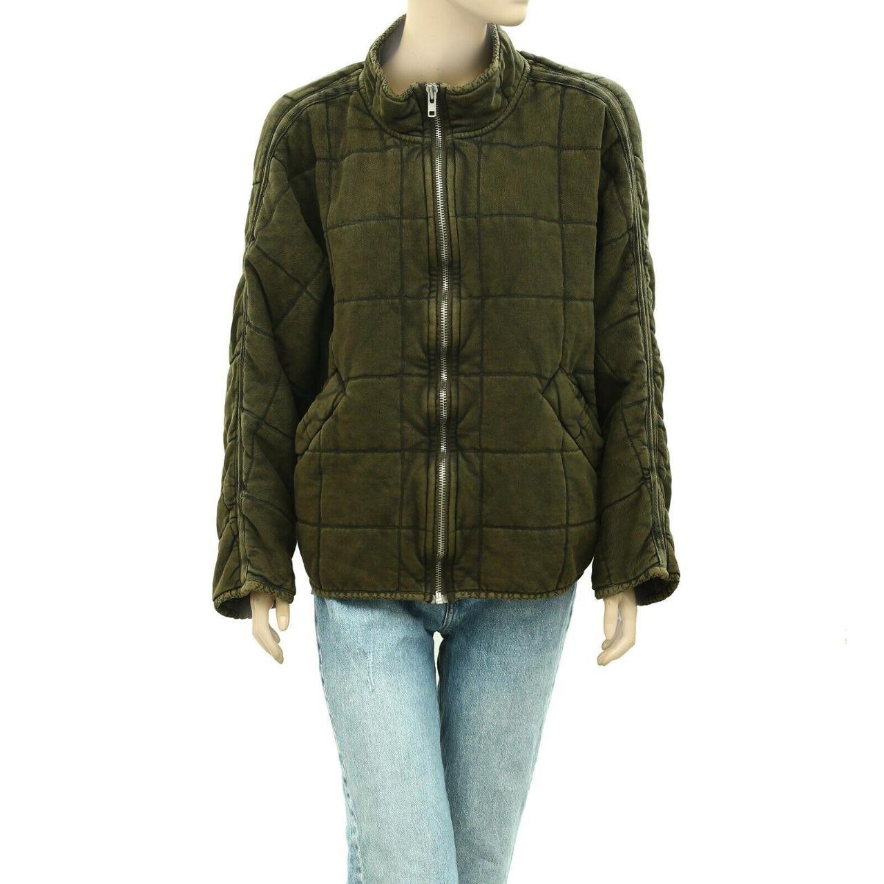 Free 2024 People Dolman Quilted Knit Jacket Moss