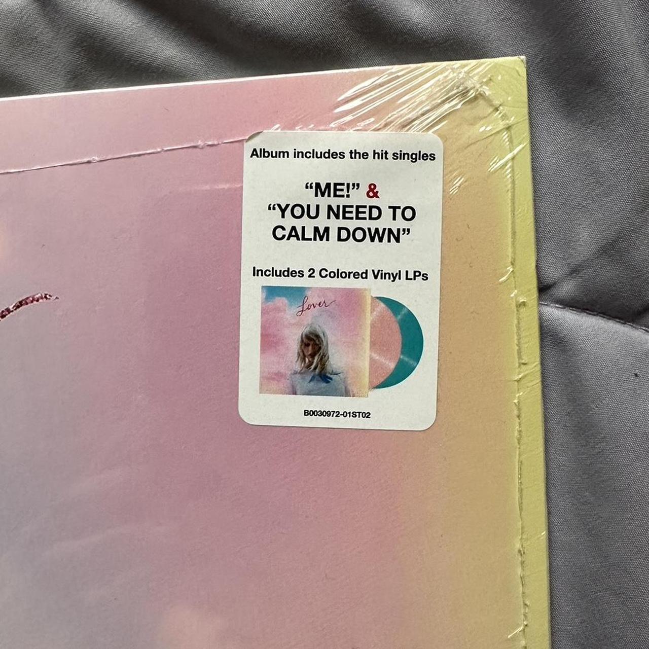 Taylor Swift's Lover record With both blue and pink - Depop