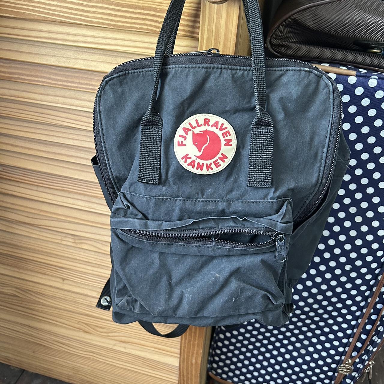 Used Fjallraven black backpack rucksack bag. In good... Depop