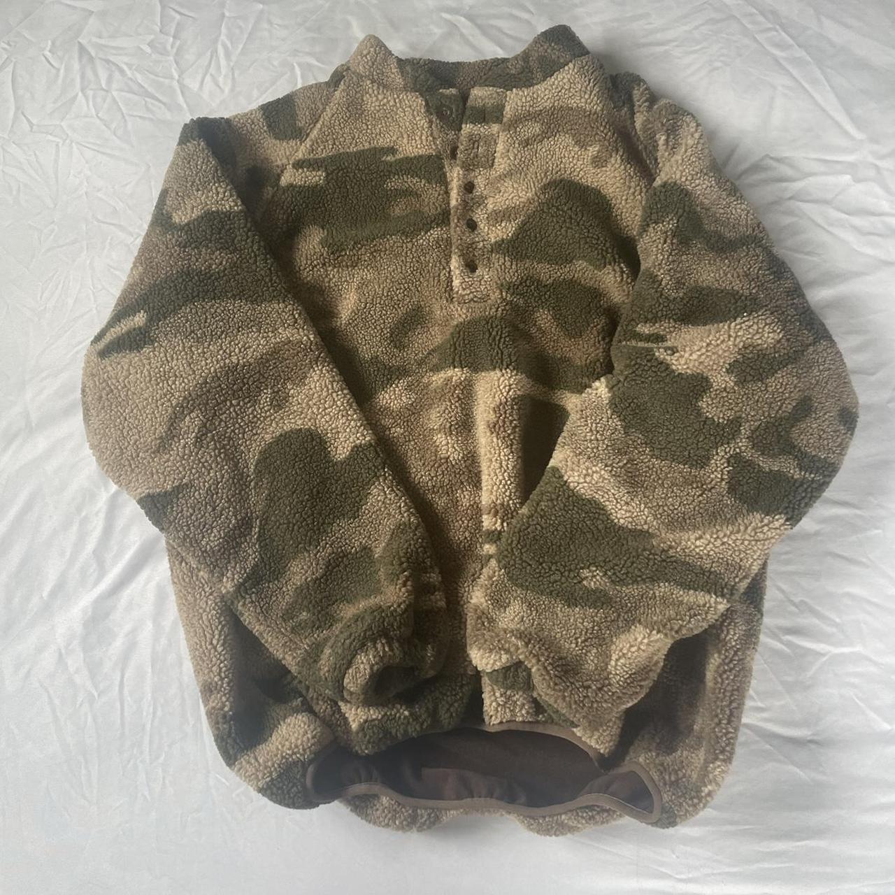 CABELA S Camo Berber Fleece Pullover High pile Depop