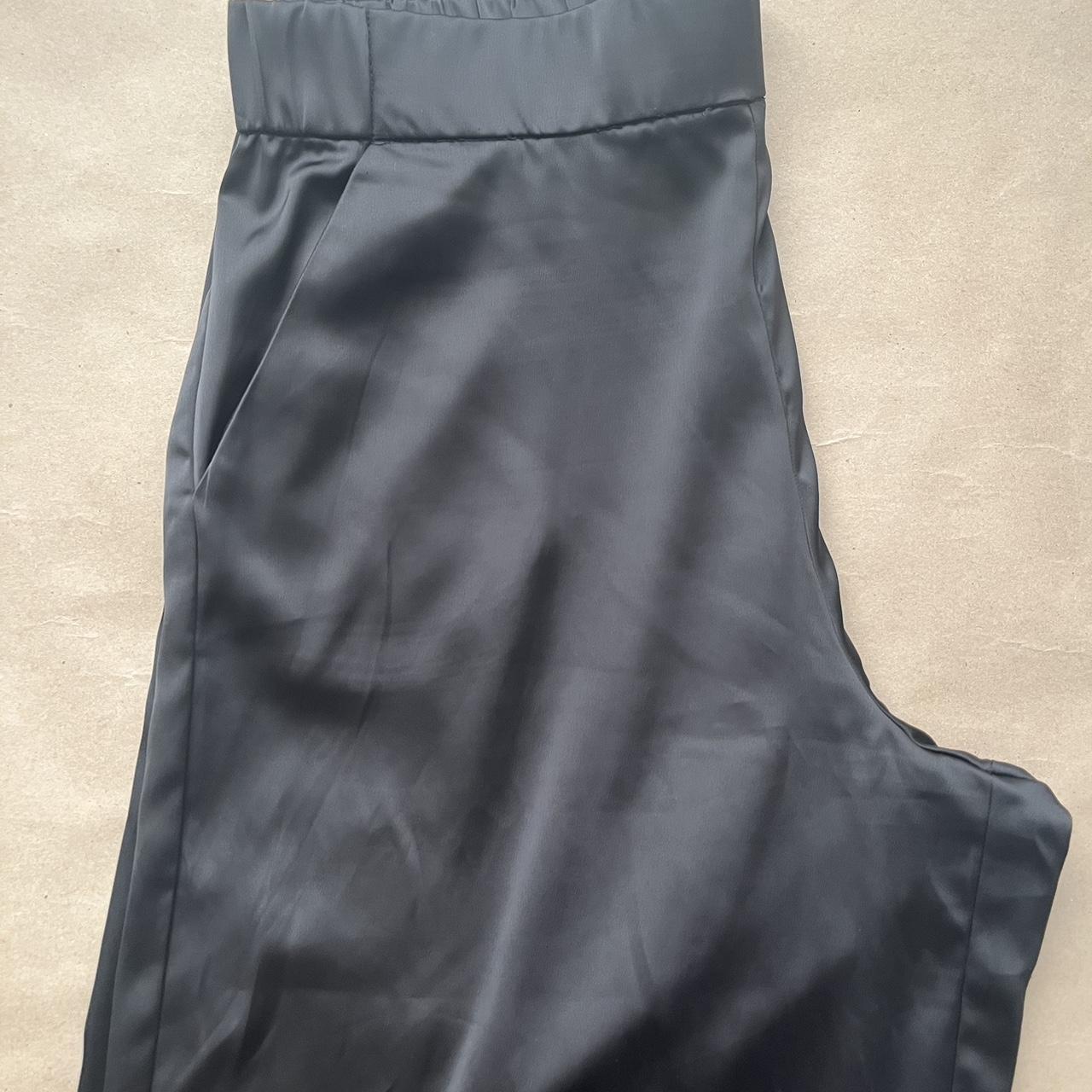 ZARA shiny satin pants - Depop