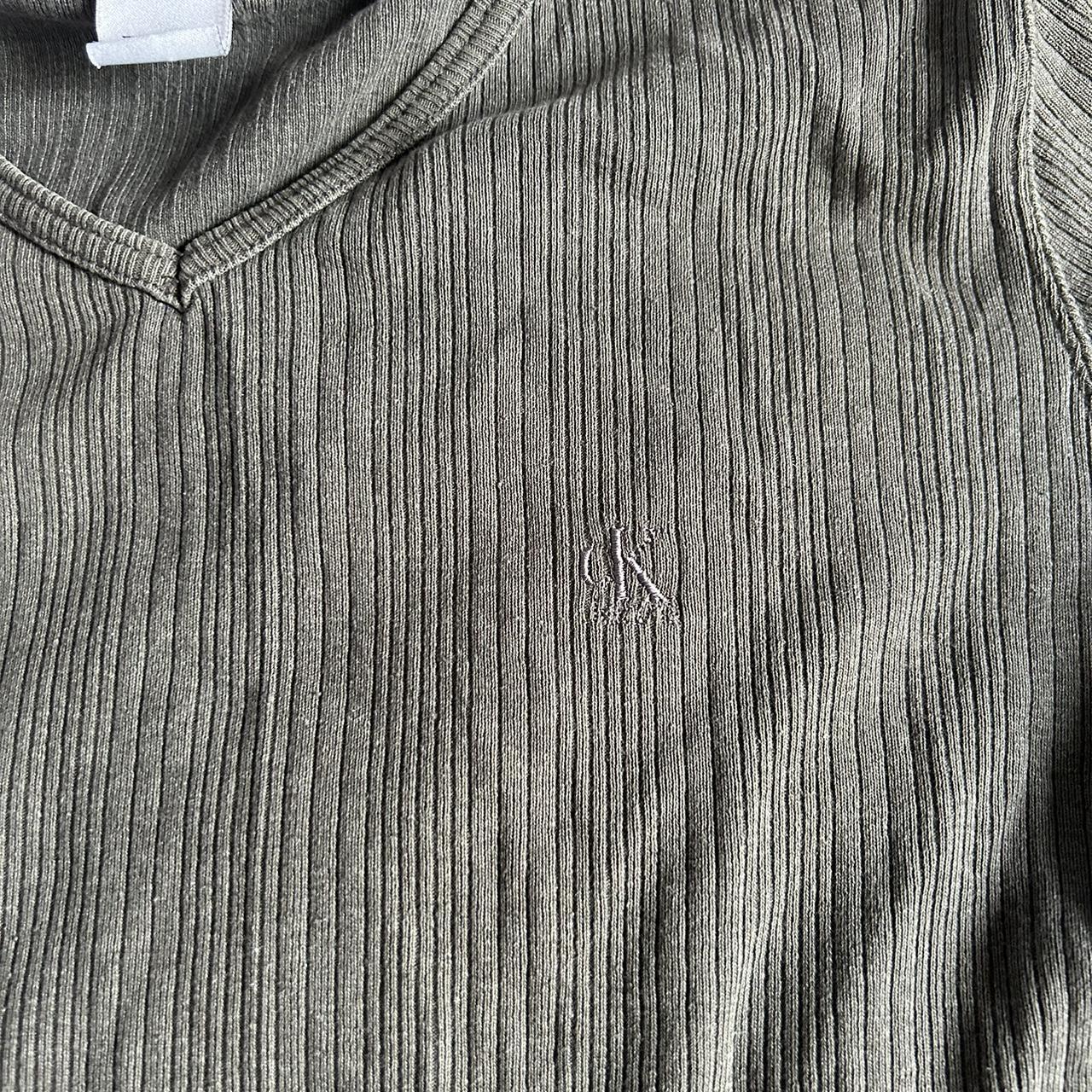 Calvin Klein Jeans Women's Grey Shirt | Depop