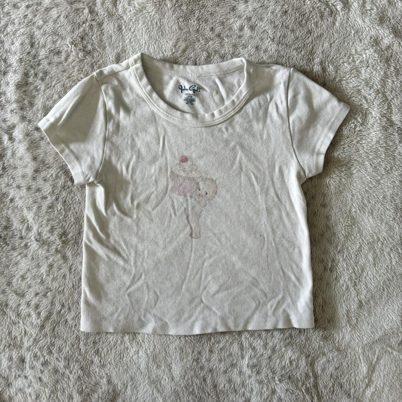 Brandy Melville kewpie cupcake baby tee - Depop