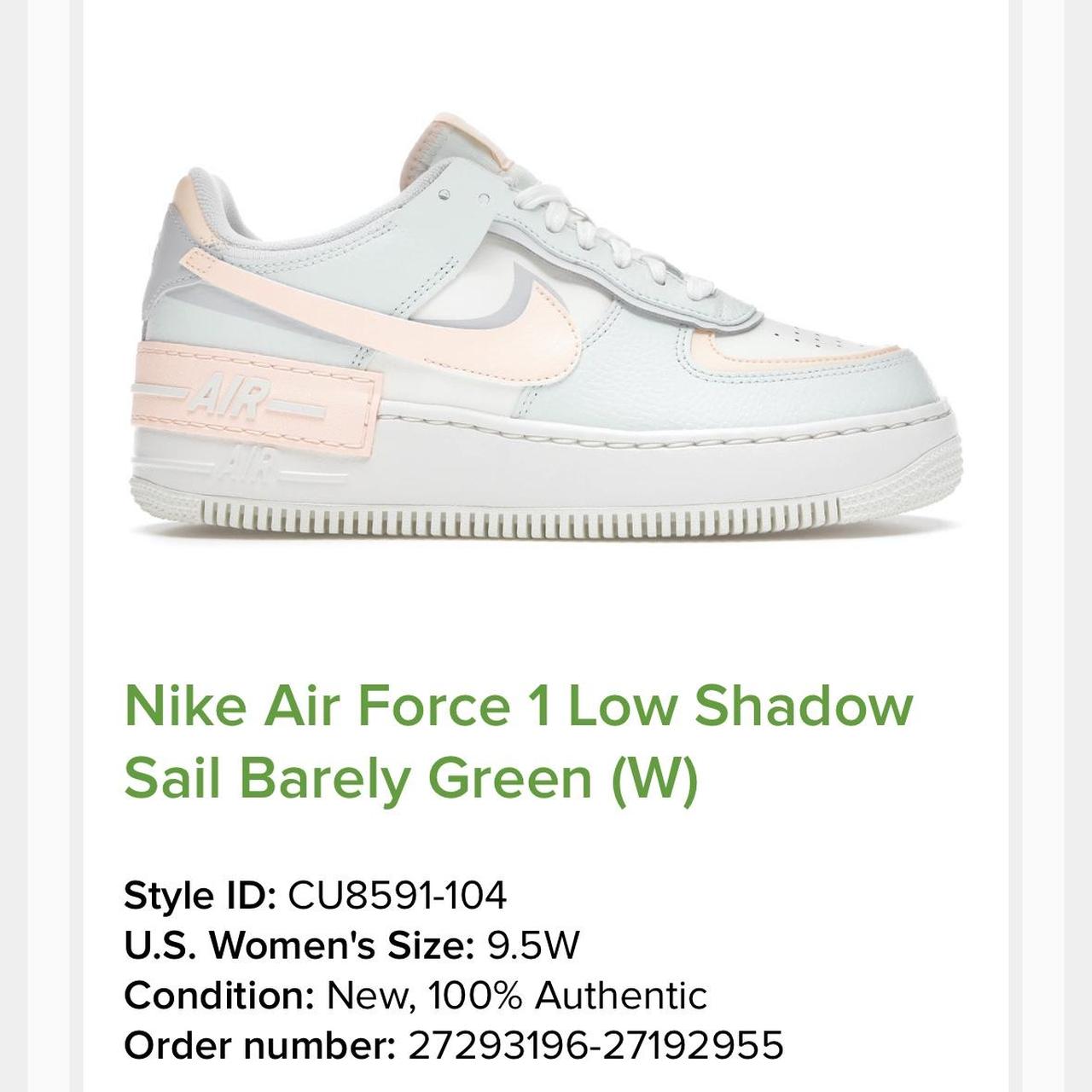 Nike Air Force 1 Low Shadow Sail Barely Green W for sale