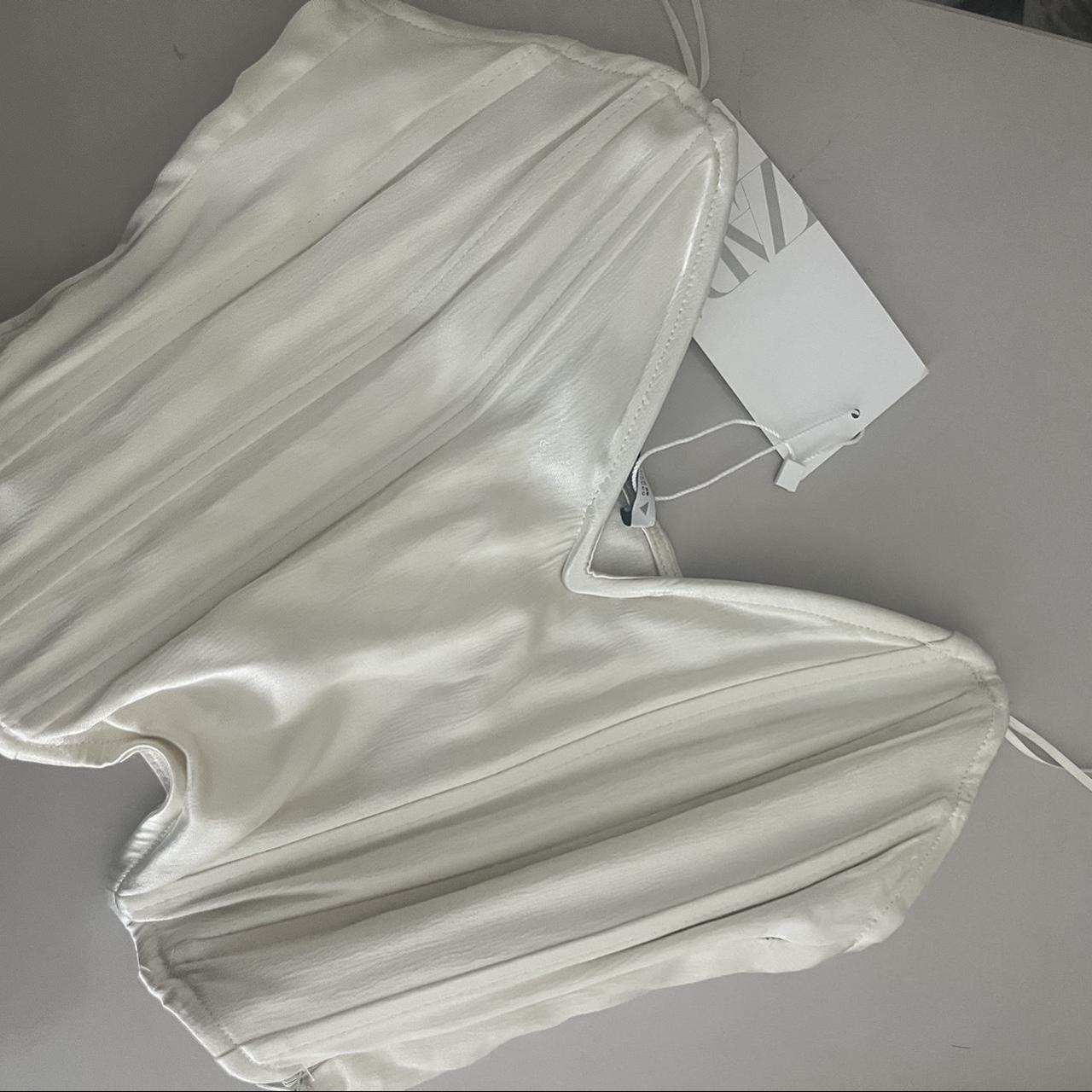 Selling this satin Zara corset top 🤍 Never been worn... Depop