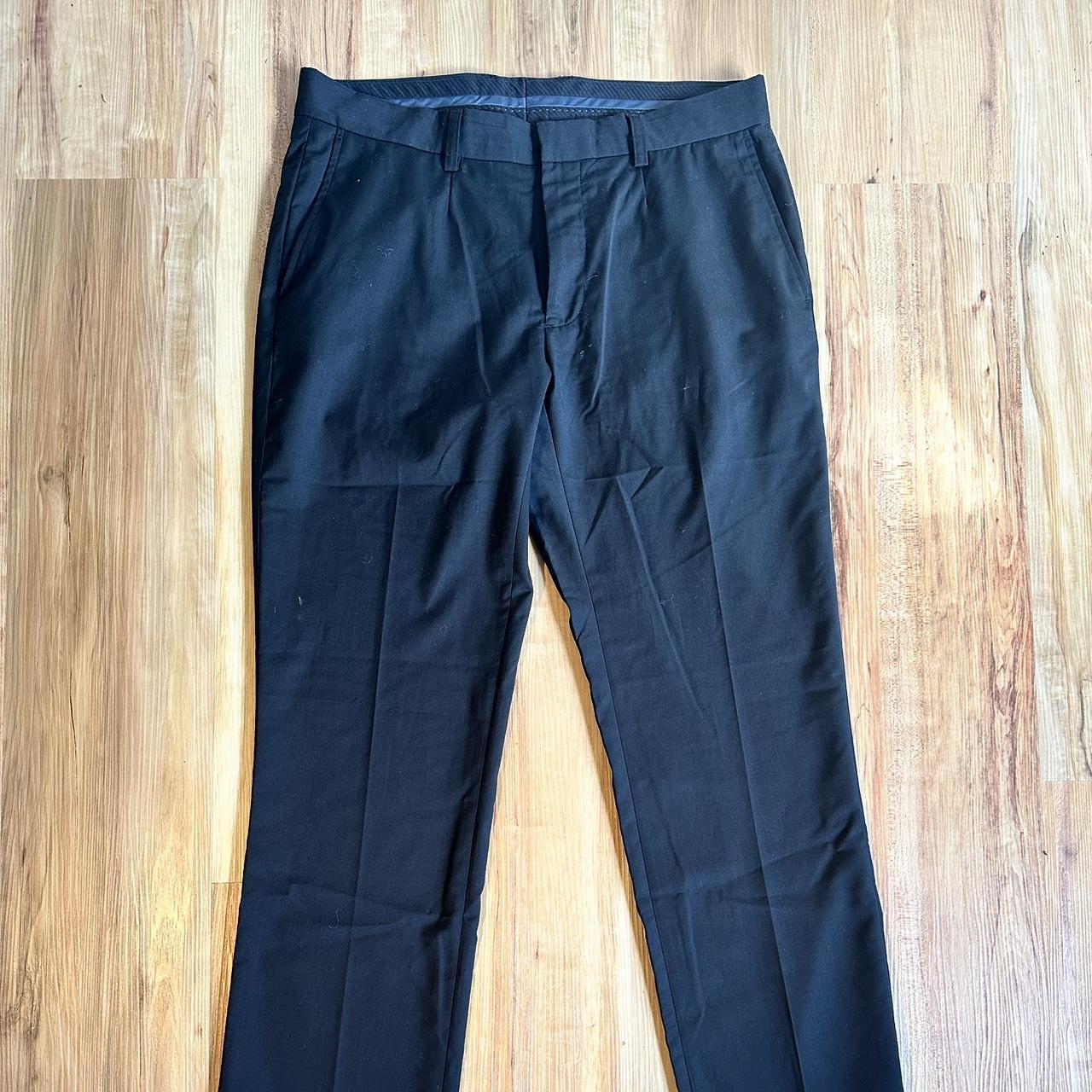 Men's Black Tailored-trousers | Depop