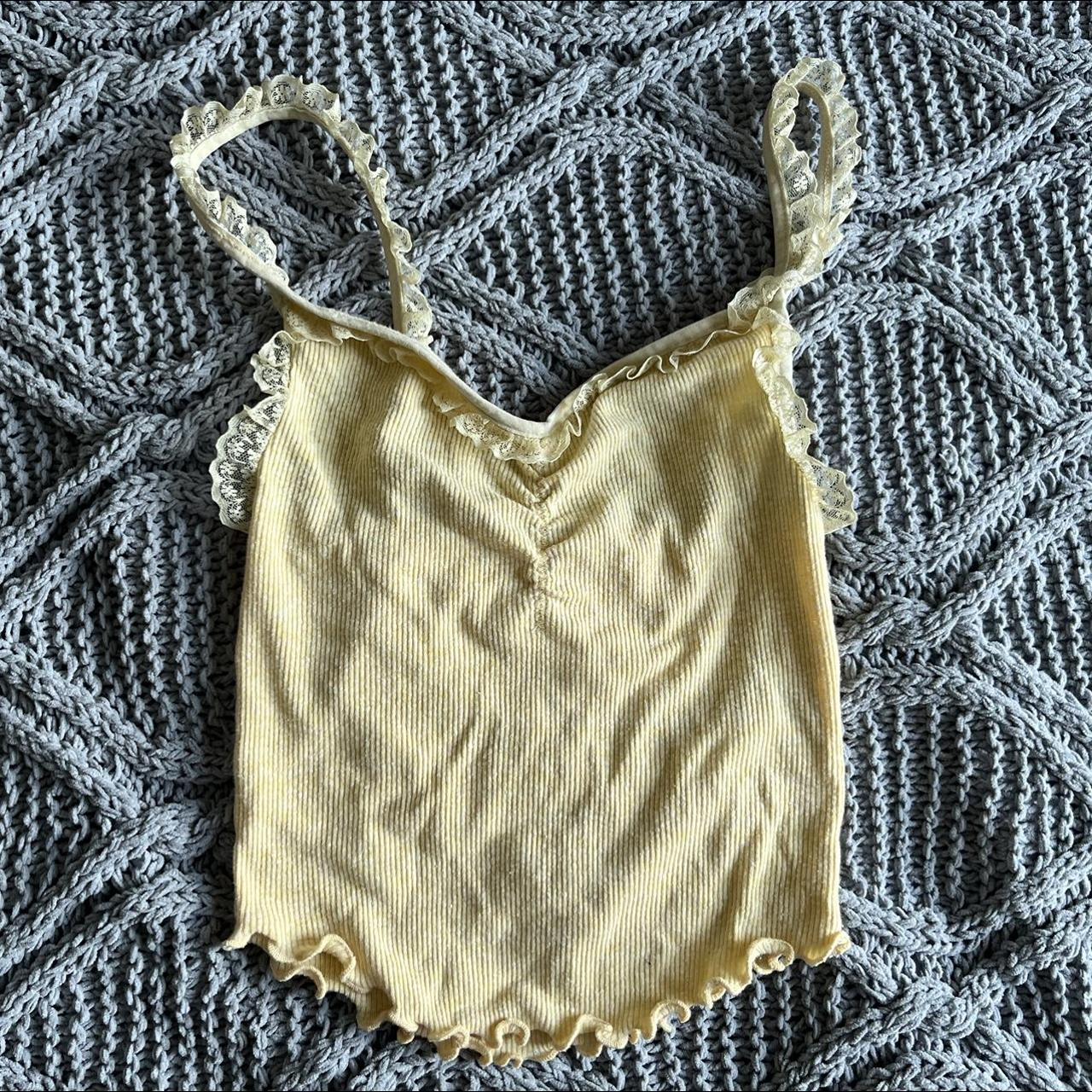 Yellow Urban Outfitters Vest Top - Size XS - Free... - Depop