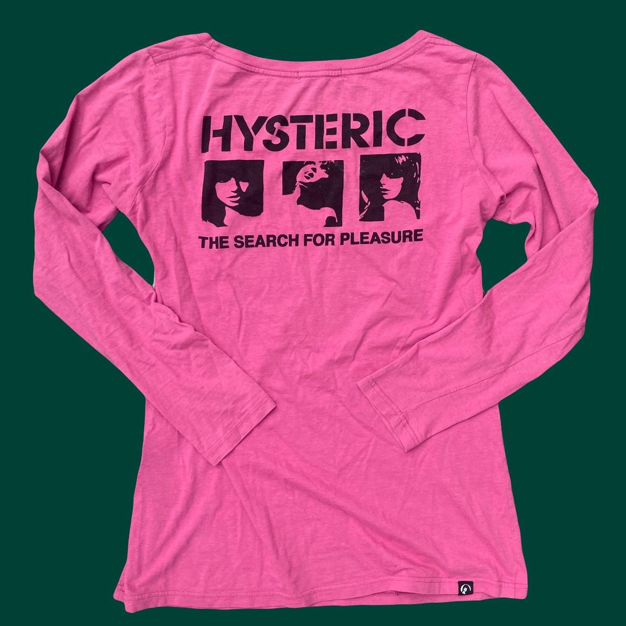 hysteric glamour pink long sleeve size 'free' but | Depop