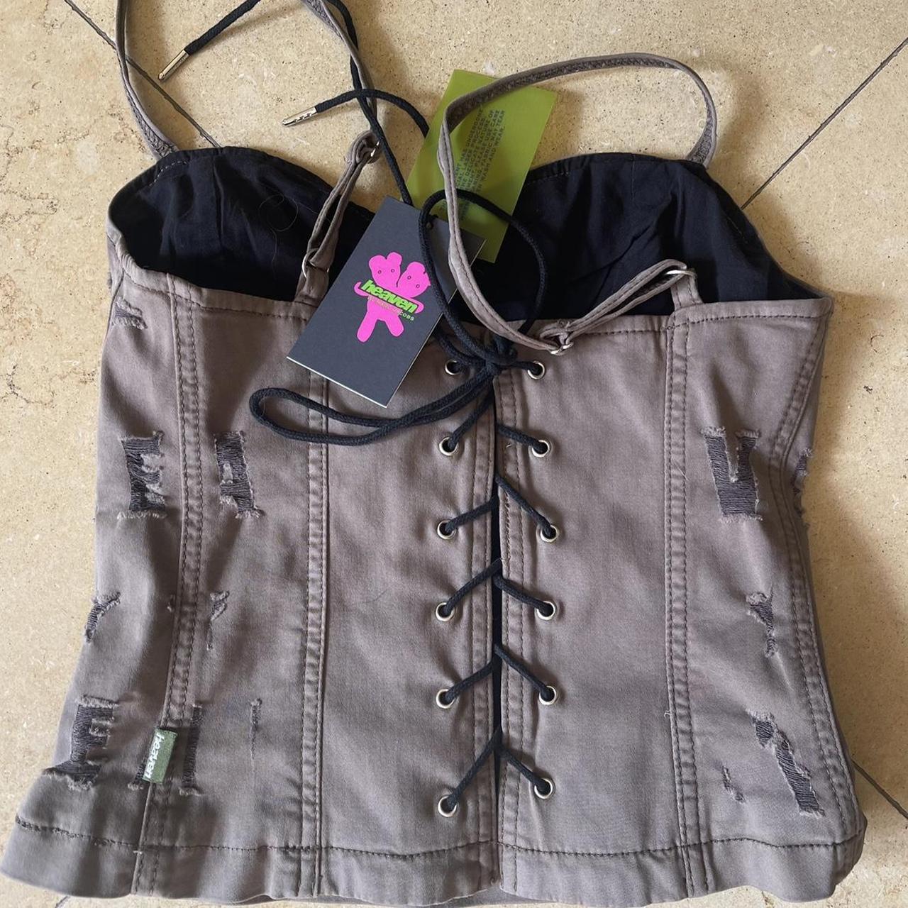 トップス heaven by marc jacobs shredded bustier heaven by marc jacobs shredded bustier