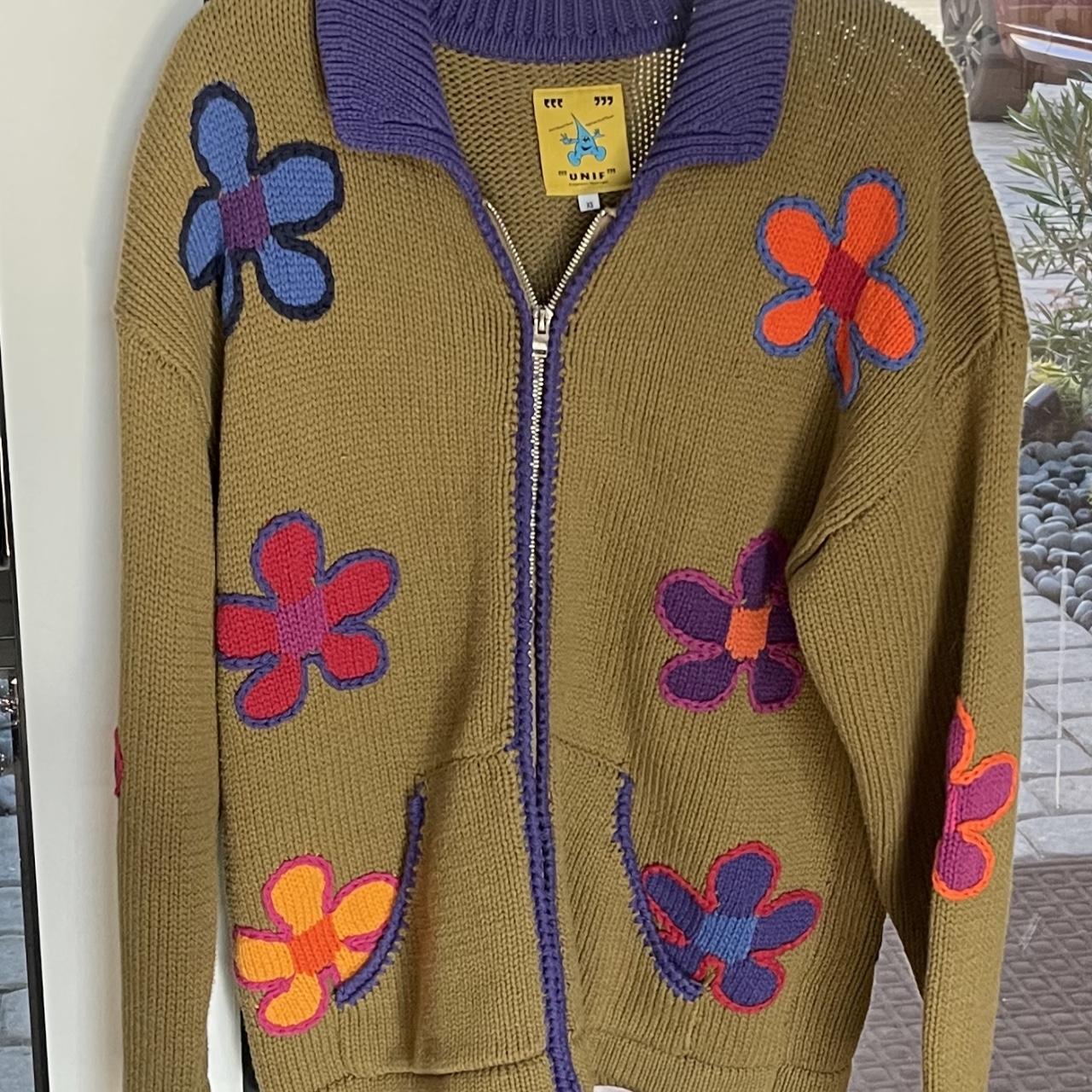 Unif Flower Cardigan New Never worn Chunky