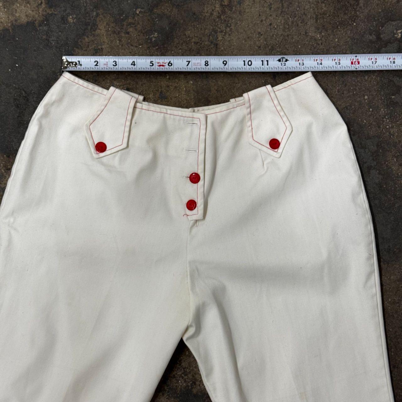 Women's Pants - White - M – Vintage 70s Handmade … - image 6