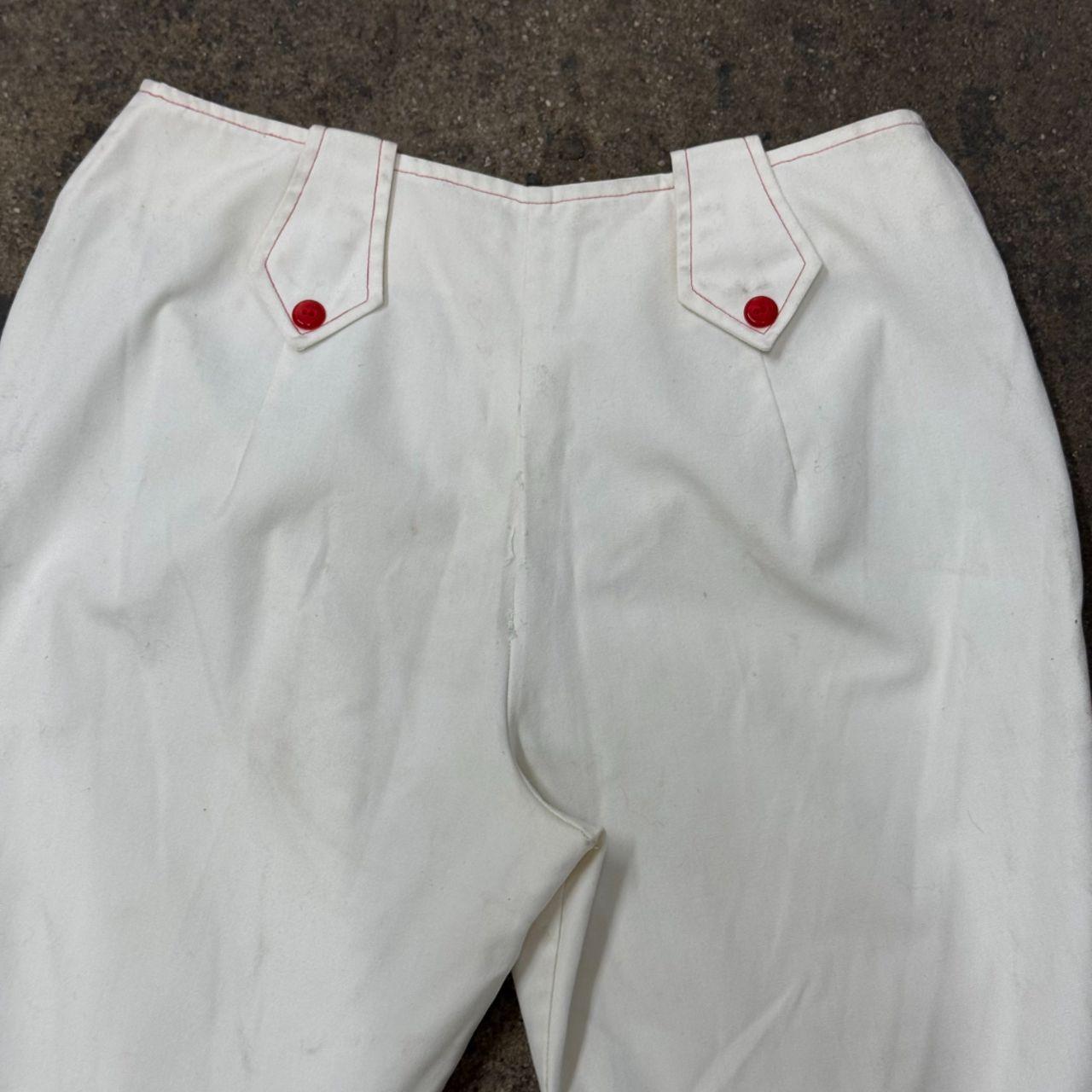 Women's Pants - White - M – Vintage 70s Handmade … - image 8