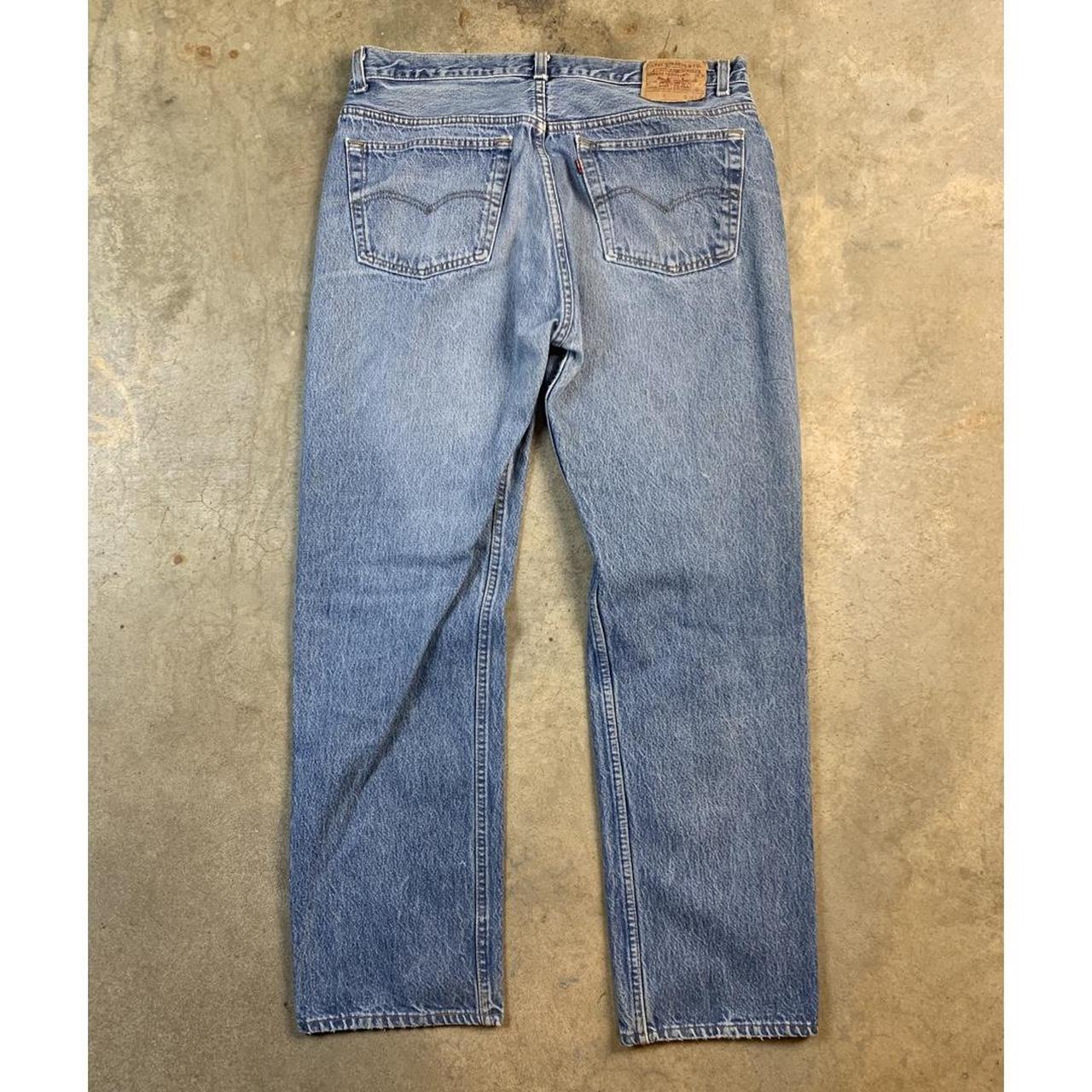 1990’s Vintage Levi’s 501 Made in USA Men’s Denim... - Depop