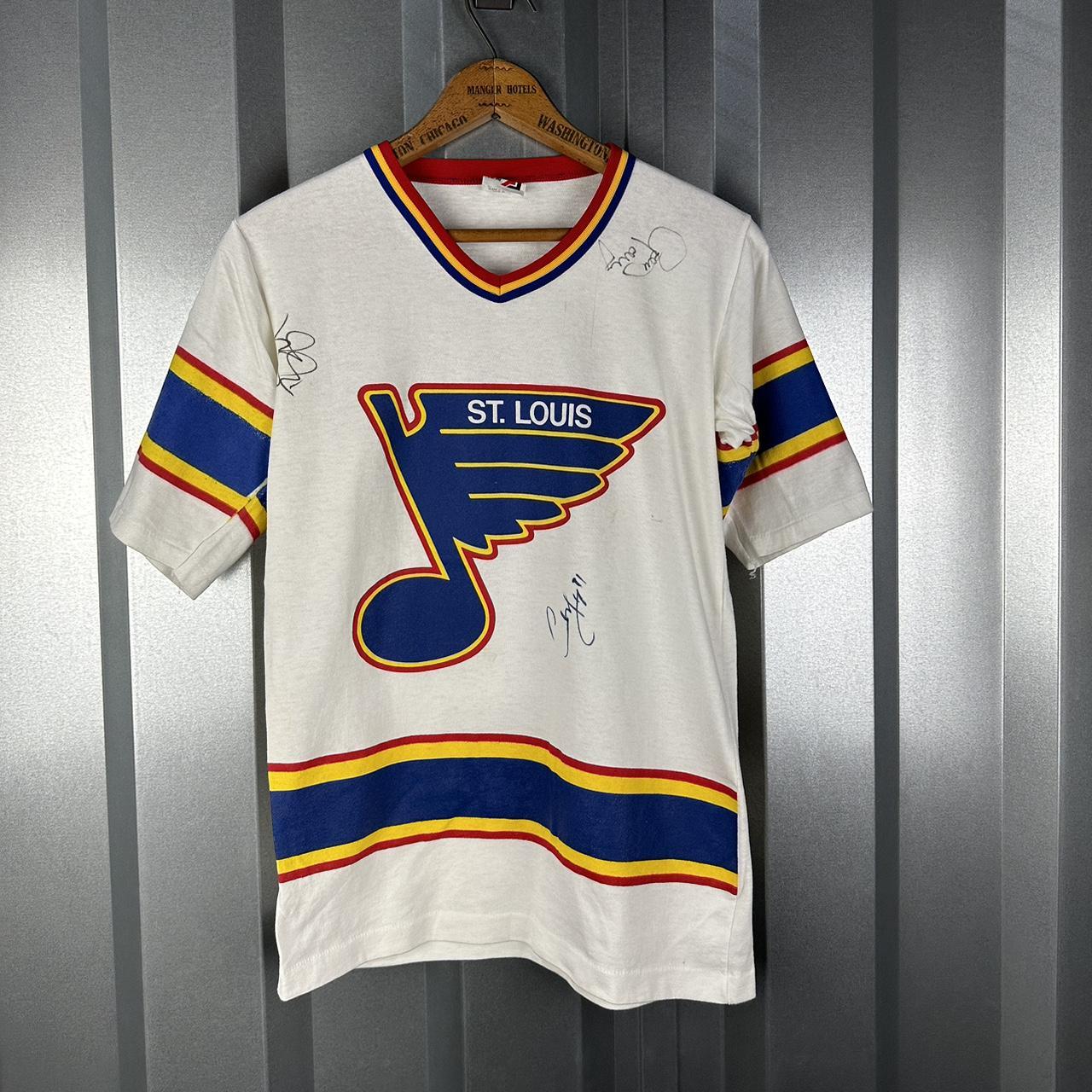 Vintage St Louis blues hockey sweatshirt. NHL St - Depop