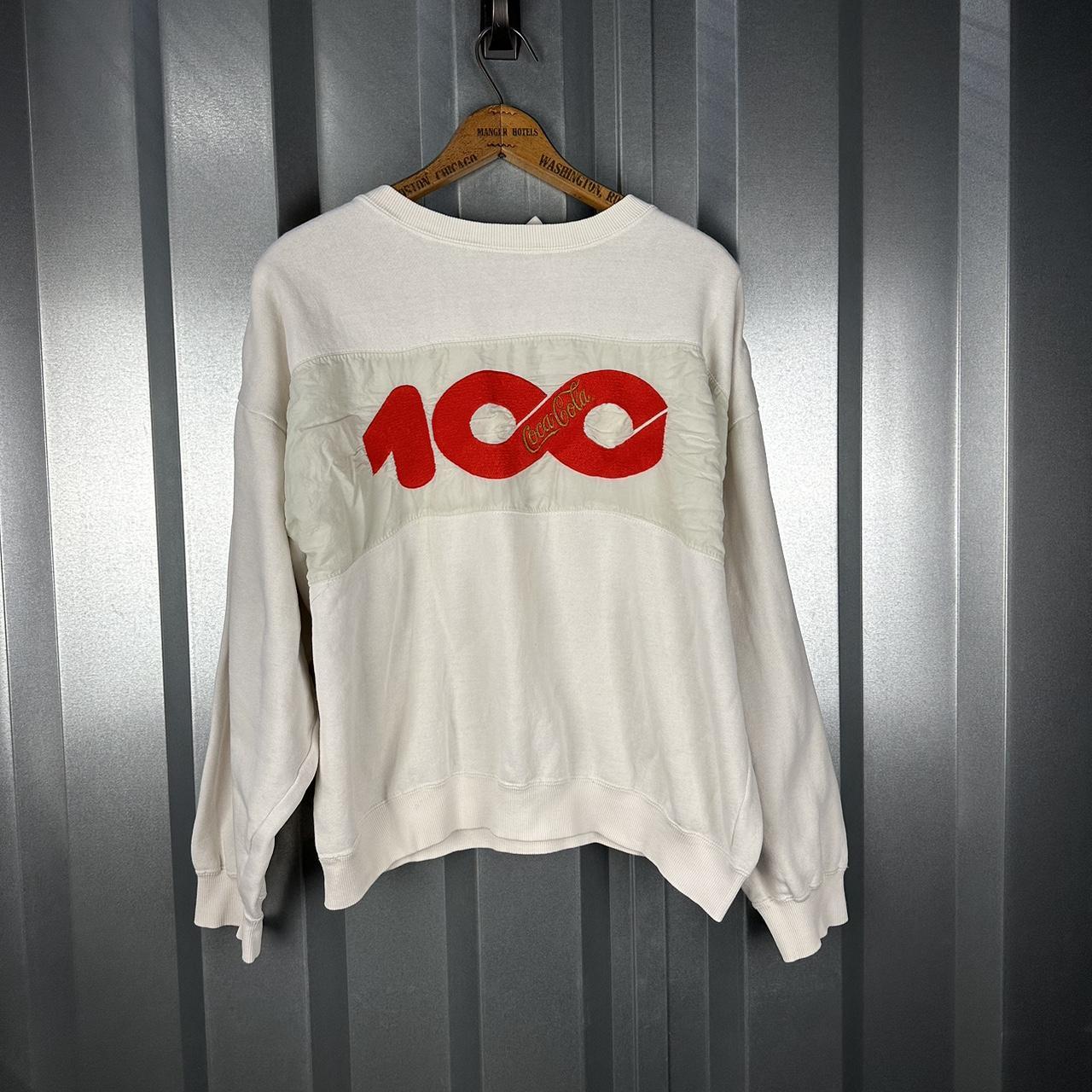 White coca cola clearance sweatshirt