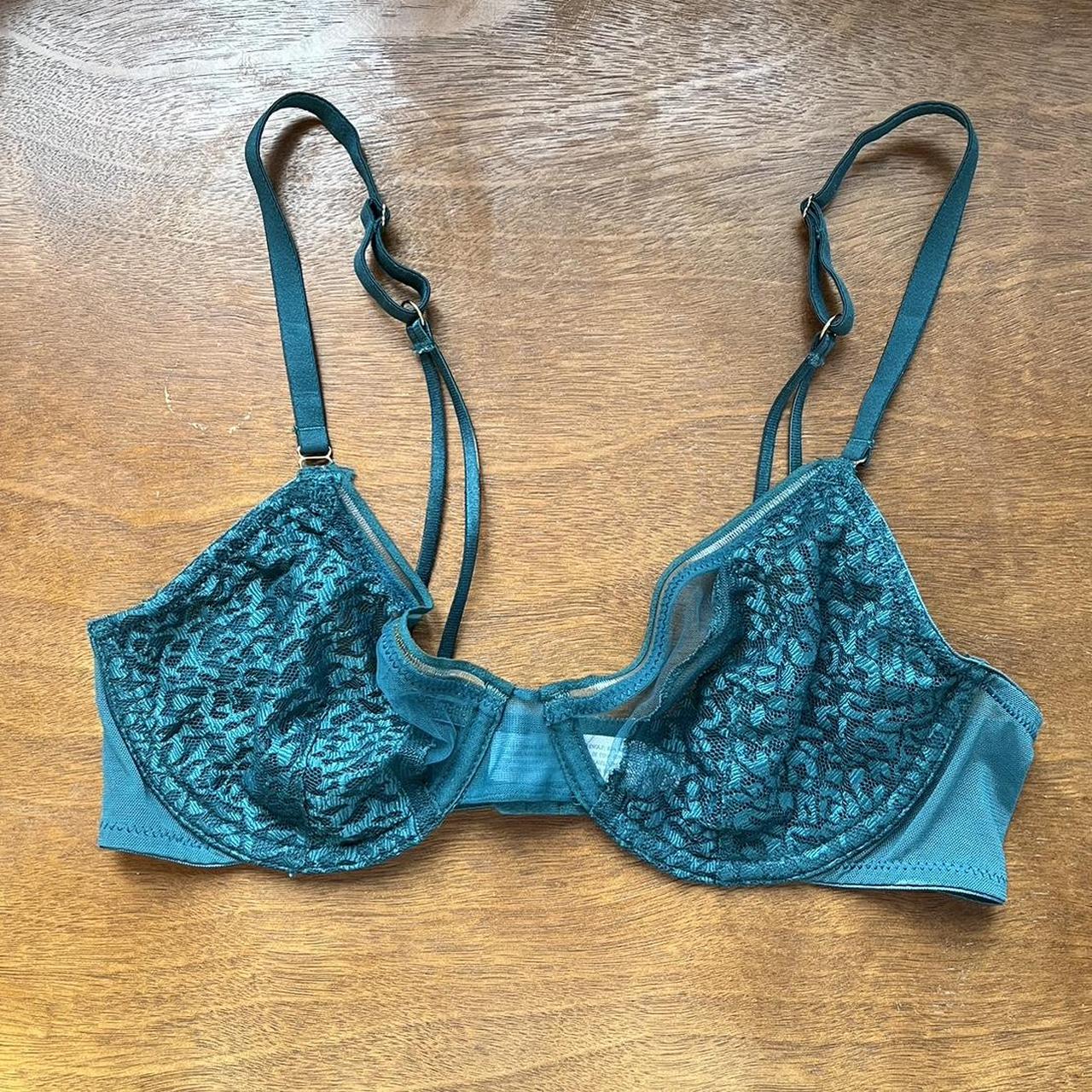 Brand New Secret Possessions Women's Blue Bralette - Depop