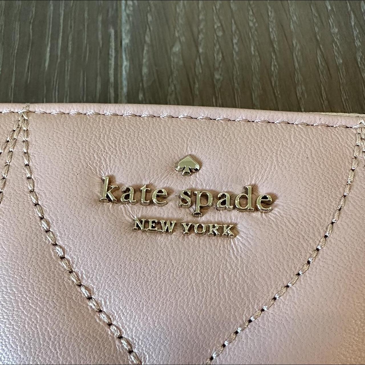 Kate Spade keychain wallet (red and pastel pink) - Depop