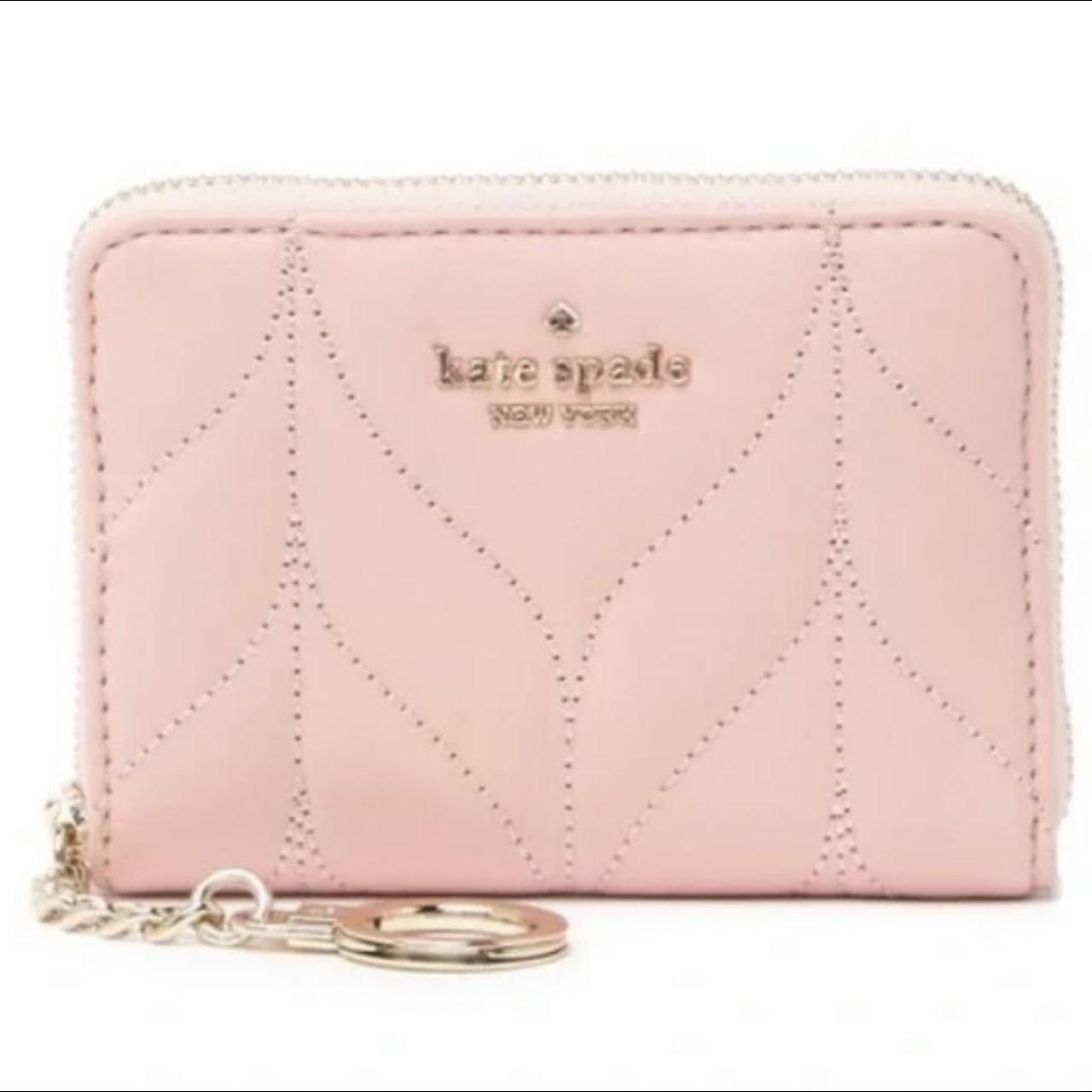 Kate Spade keychain wallet (red and pastel pink) - Depop