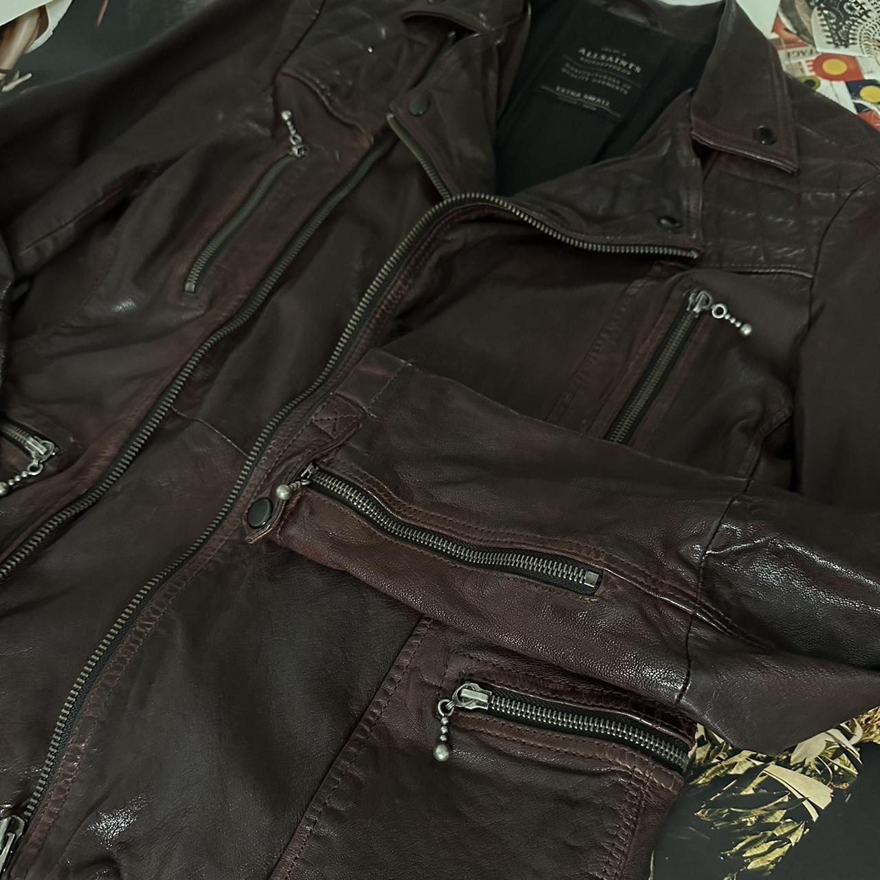 Allsaints Conroy Burgundy Leather Jacket Outfit - Your Average Guy