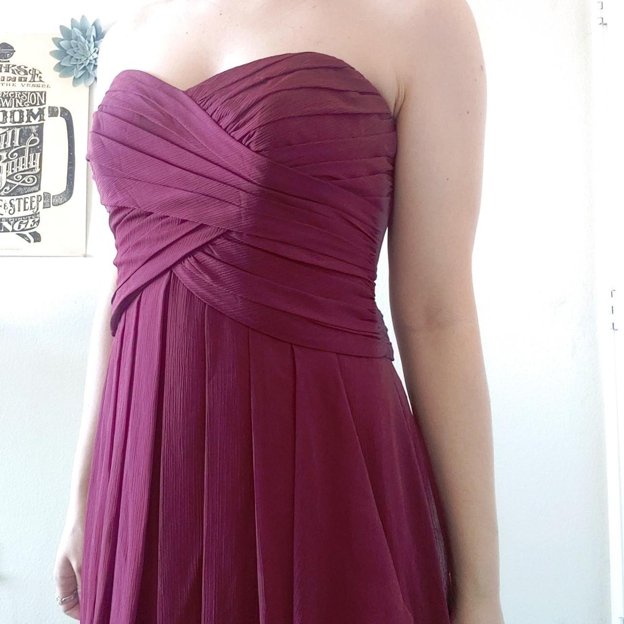 Davids bridal sale burgundy dress