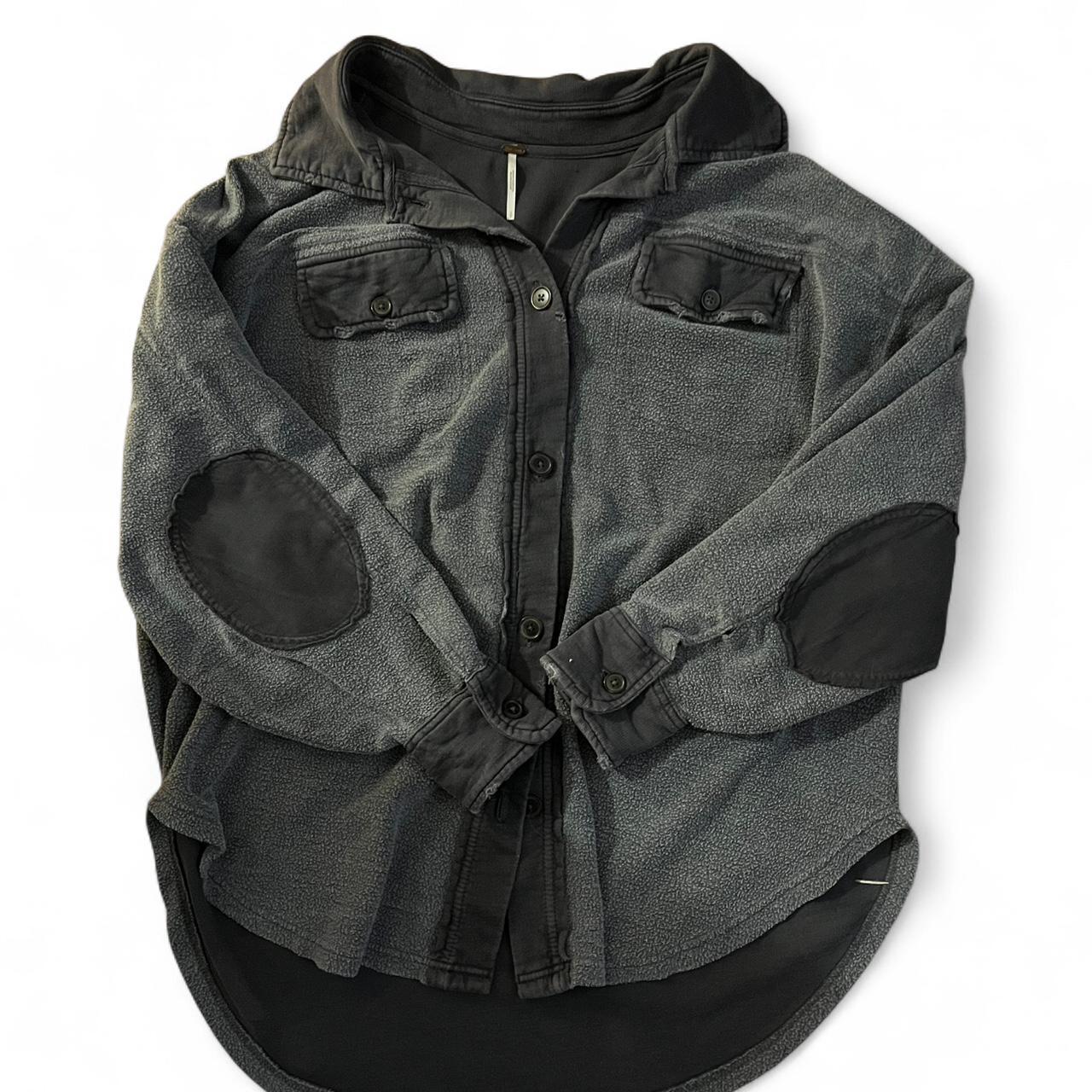 Free People Women's Lightweight Jacket - Grey/Bla… - image 5