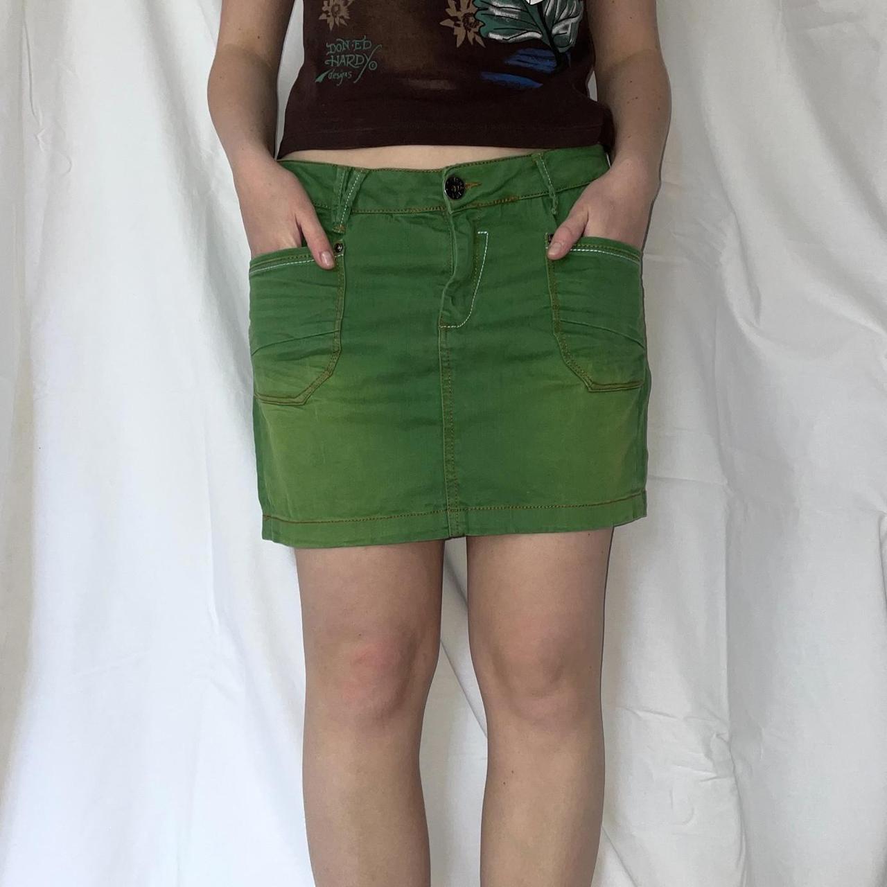 Women's Green Skirt Depop