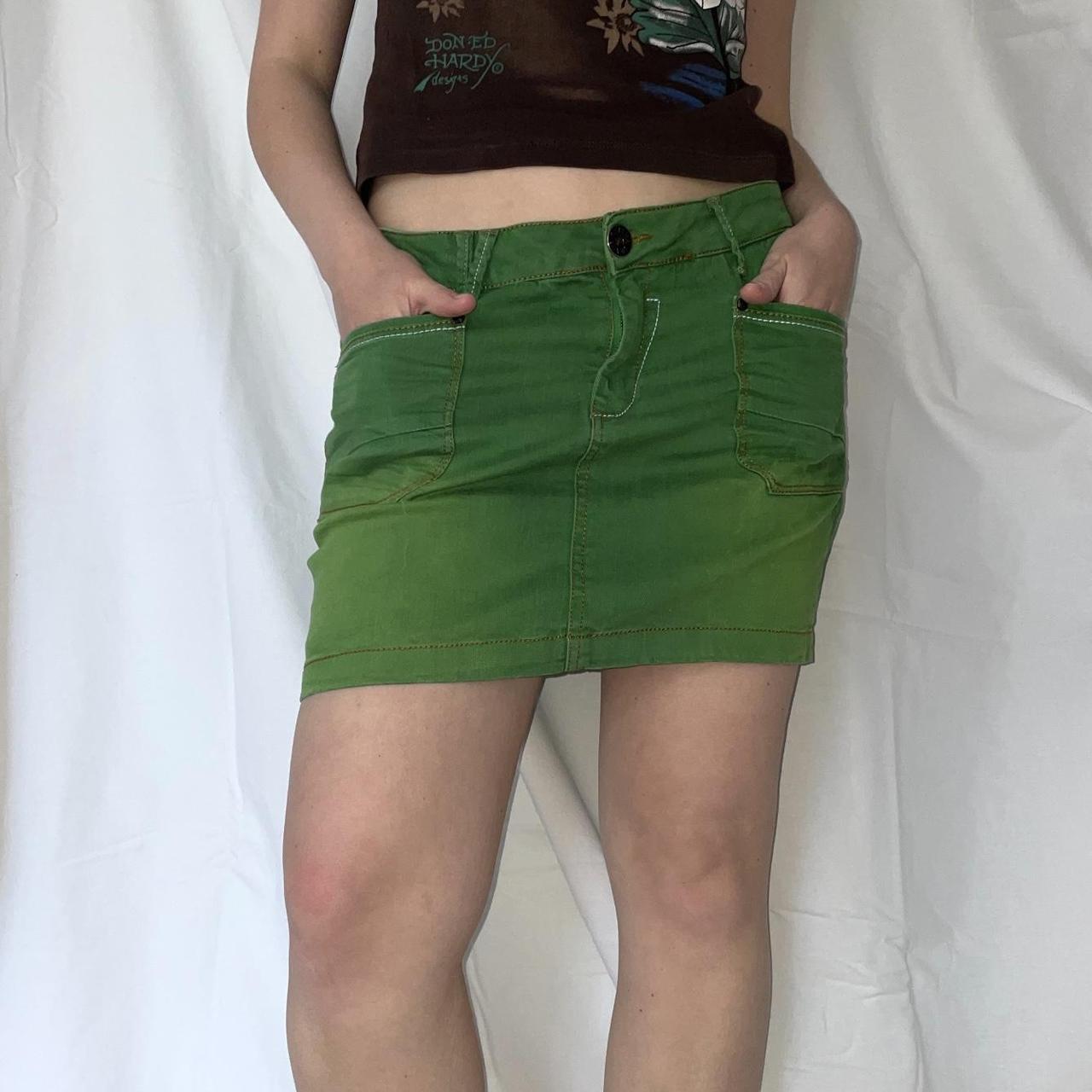 Women's Green Skirt Depop