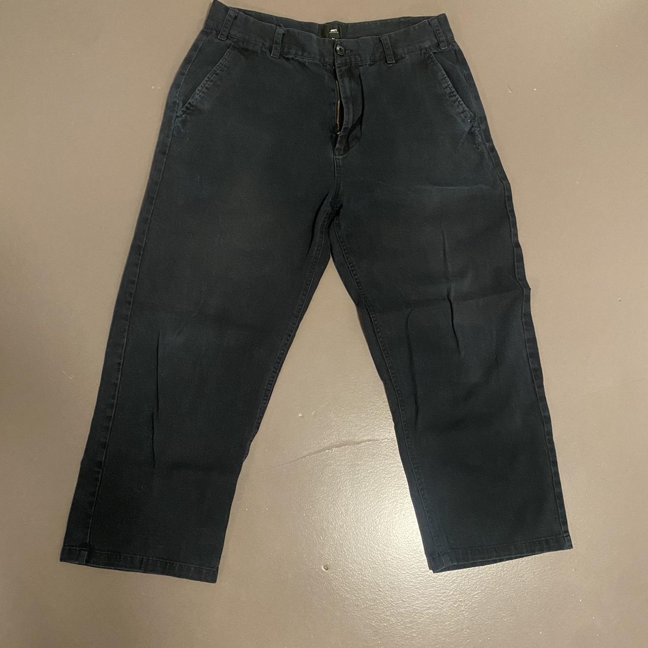 OBEY BIG BOY PANTS. 34 x 27 SUPER BAGGY CROPPED FIT.... Depop