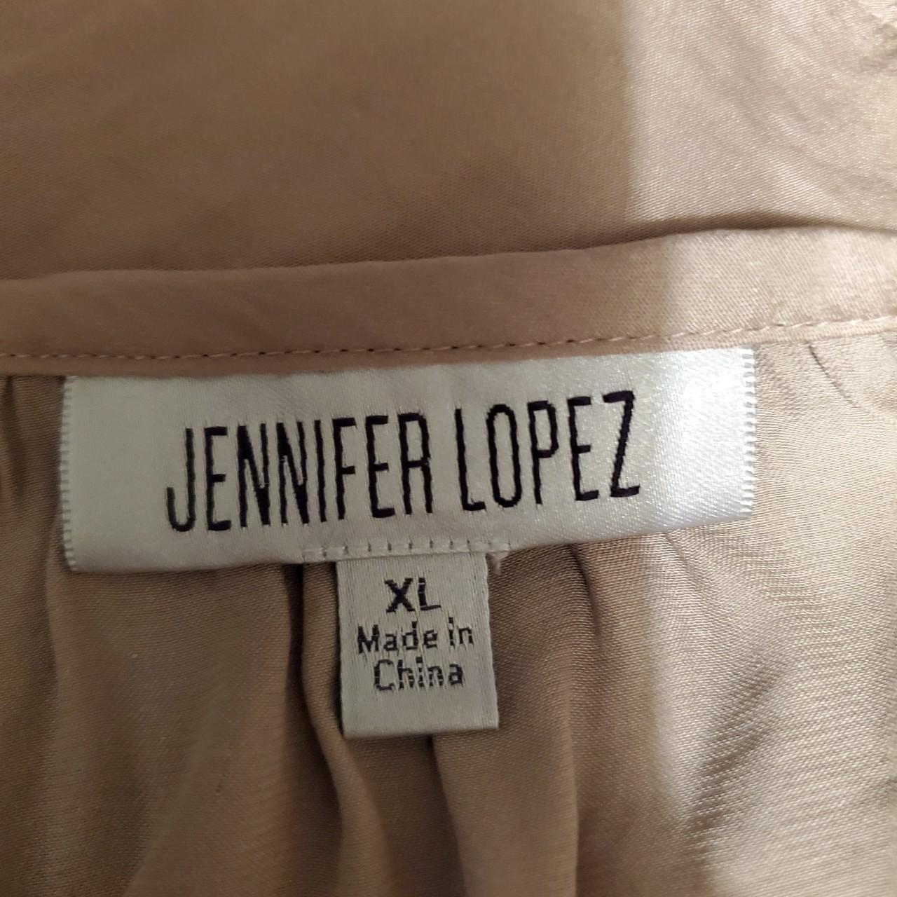 Jennifer Lopez Sheer Top Cute brown top! Size tag - Depop