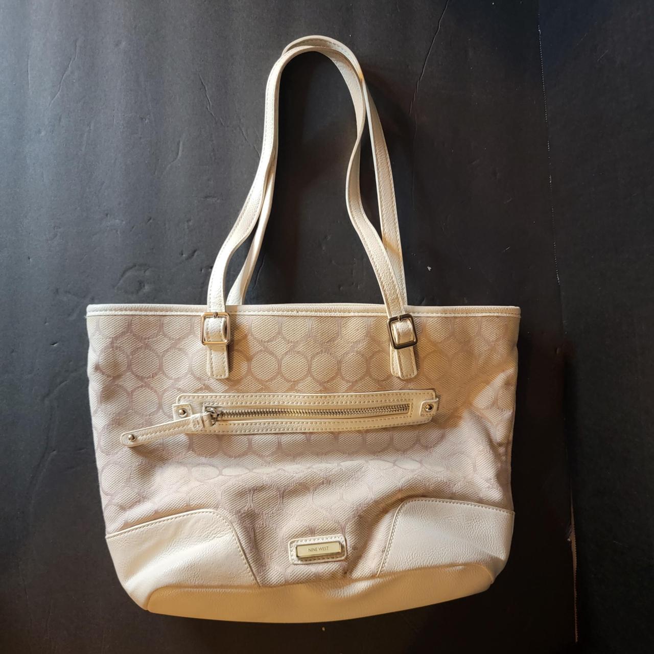 Nine West Women's Tote bags - Cream/Tan – Nine West, cream and beige, circle print, …