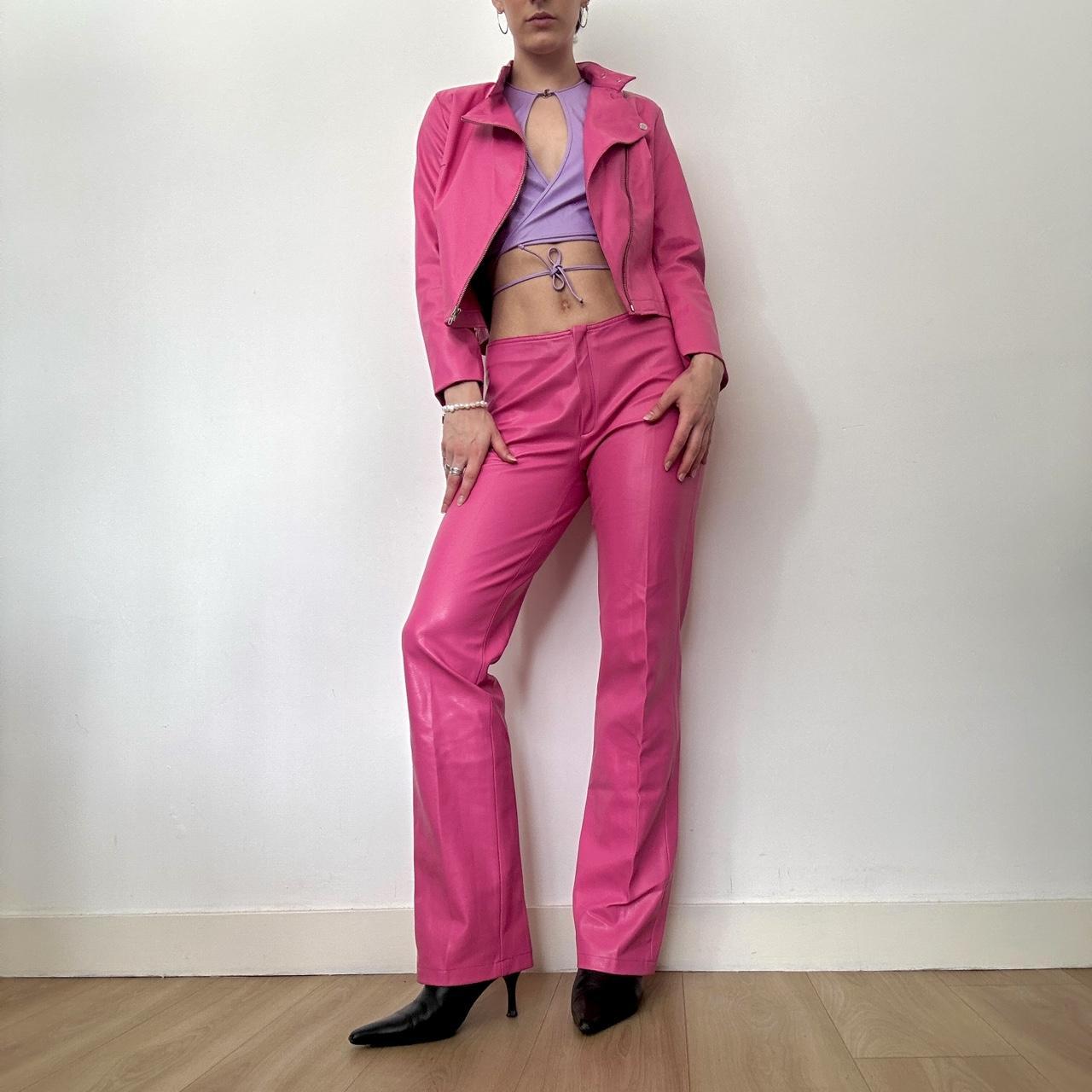 Morgan De Toi Women's Pink Trousers | Depop