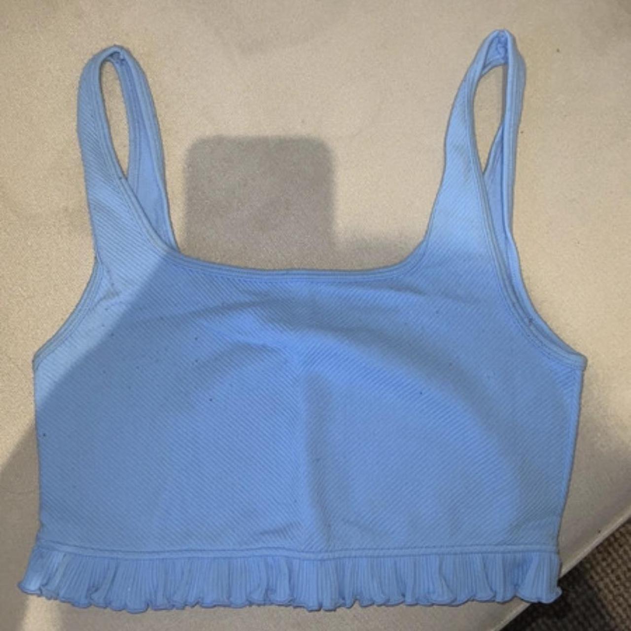 Zara blue crop top XSS would fit size 68 few... Depop
